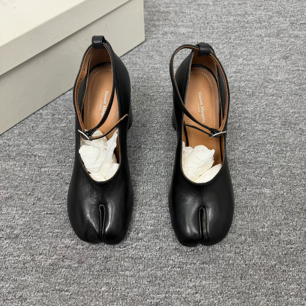 Maison Margiela Tabi Mary Jane Lambskin Shoes