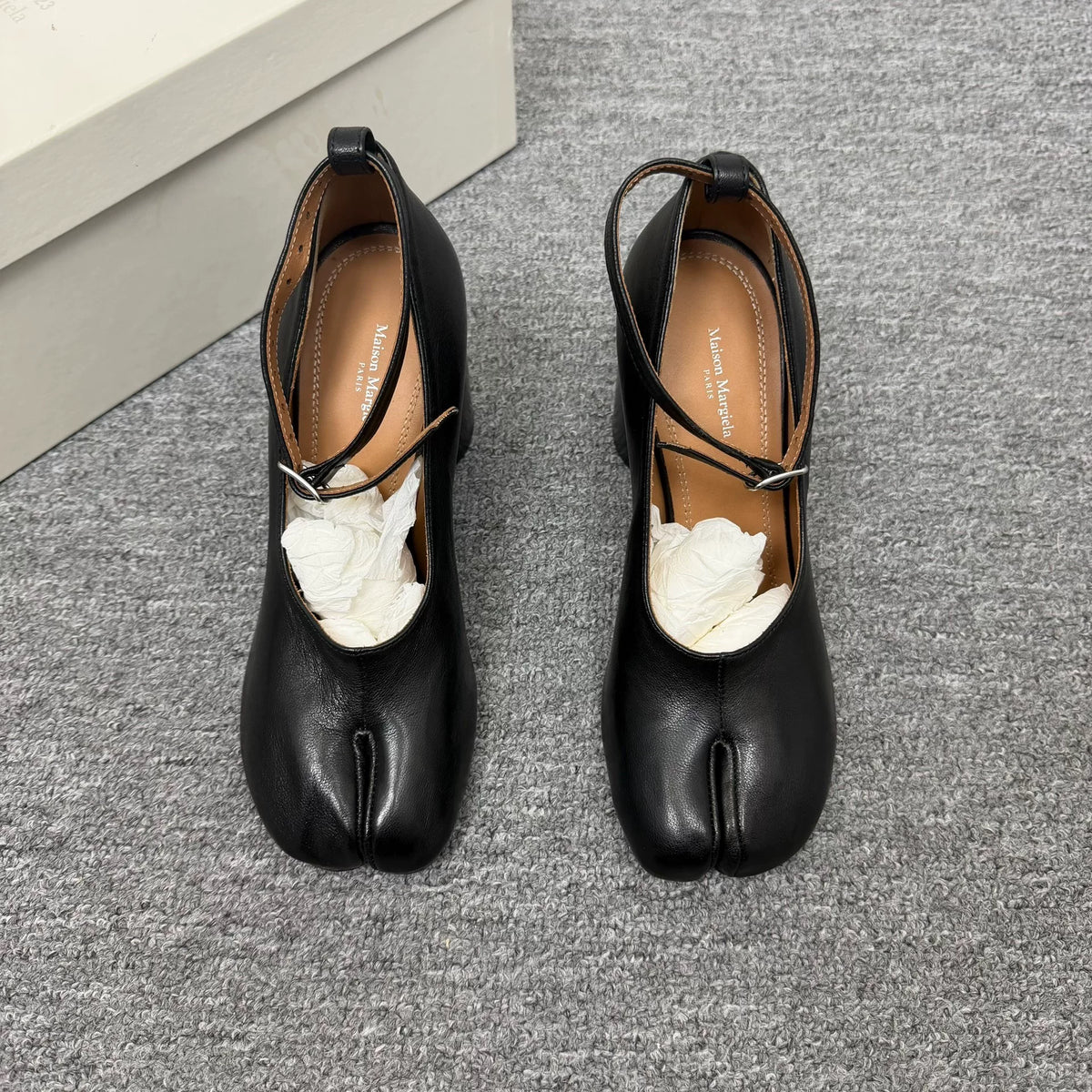 Maison Margiela Tabi Mary Jane Lambskin Shoes