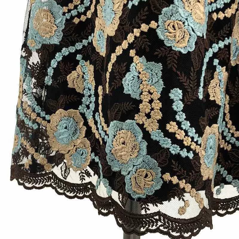 Comme des Garcons Floral Embroidered Sheer Dress