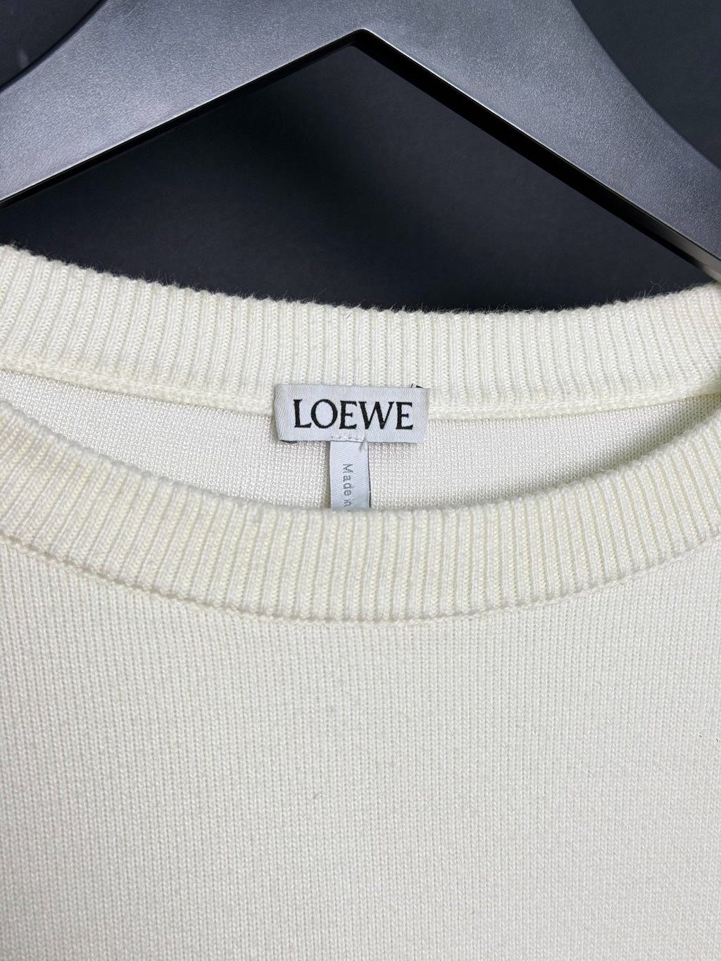Loewe White Pocket Logo Sweater