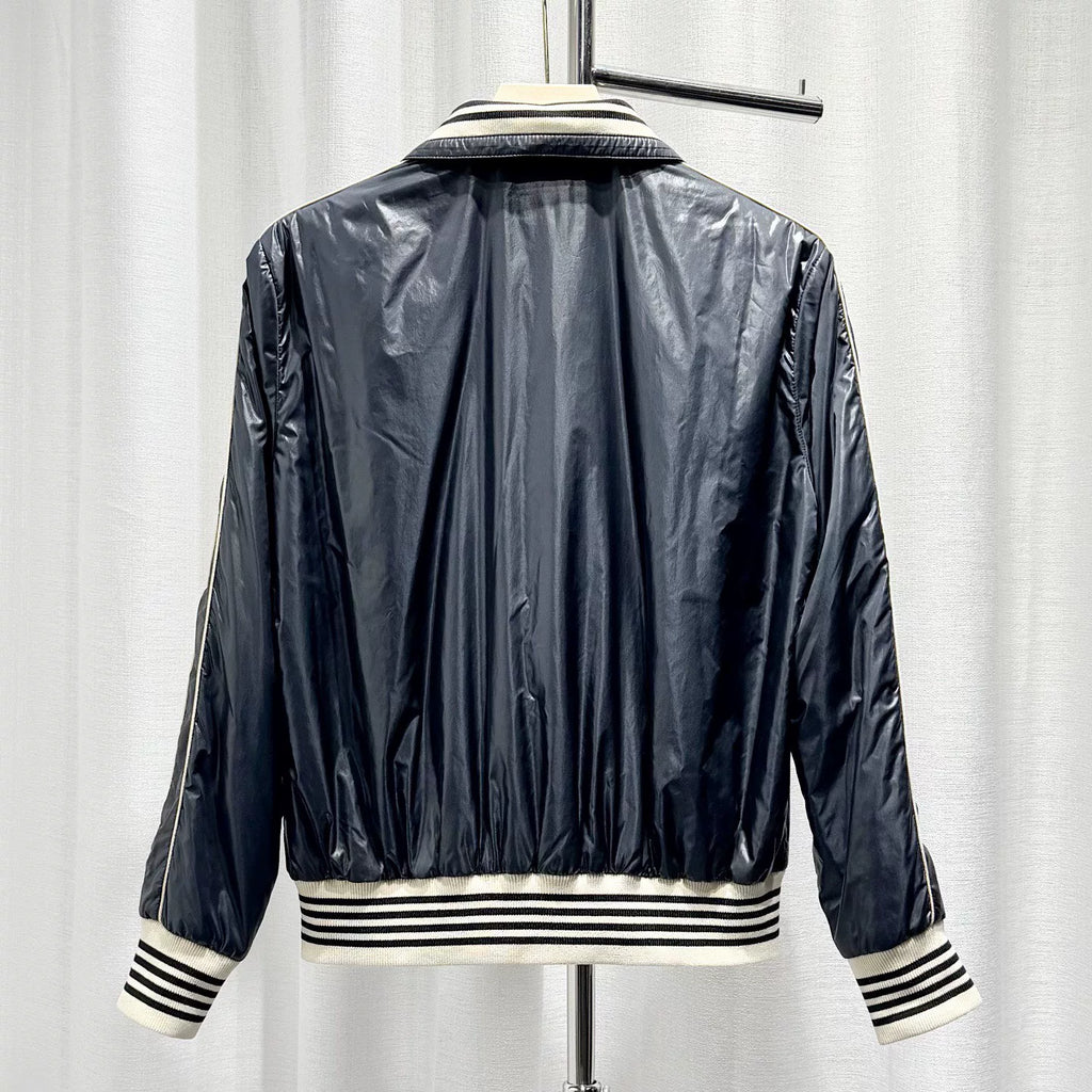 Celine Logo Print Black Jacket
