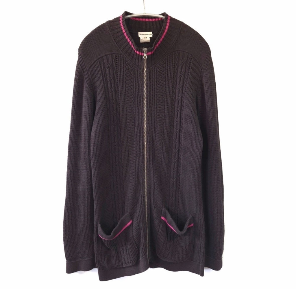 Dries Van Noten 1990s Zip-Up Knit Jacket