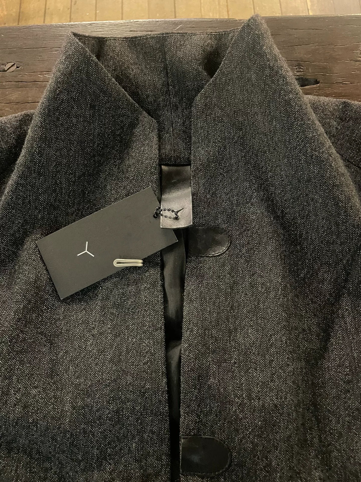 Y/Project FW13 Yohan Serfaty Chairman Phantom Hook-Closure Stand-Collar Wool Cotton Jacket