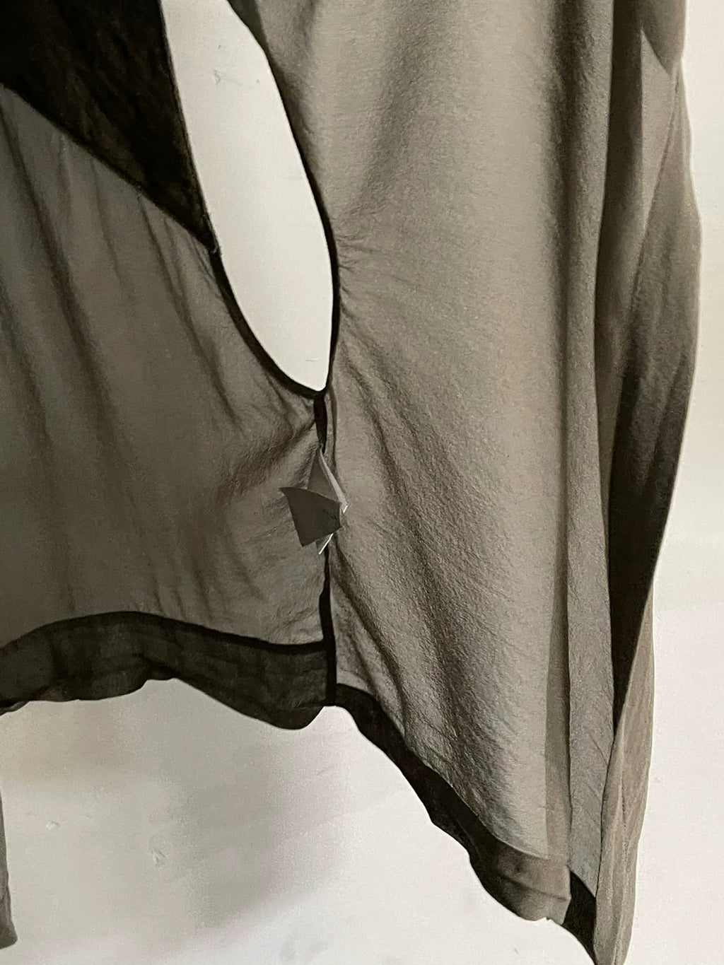 Helmut Lang Leather Patch Silk Vest