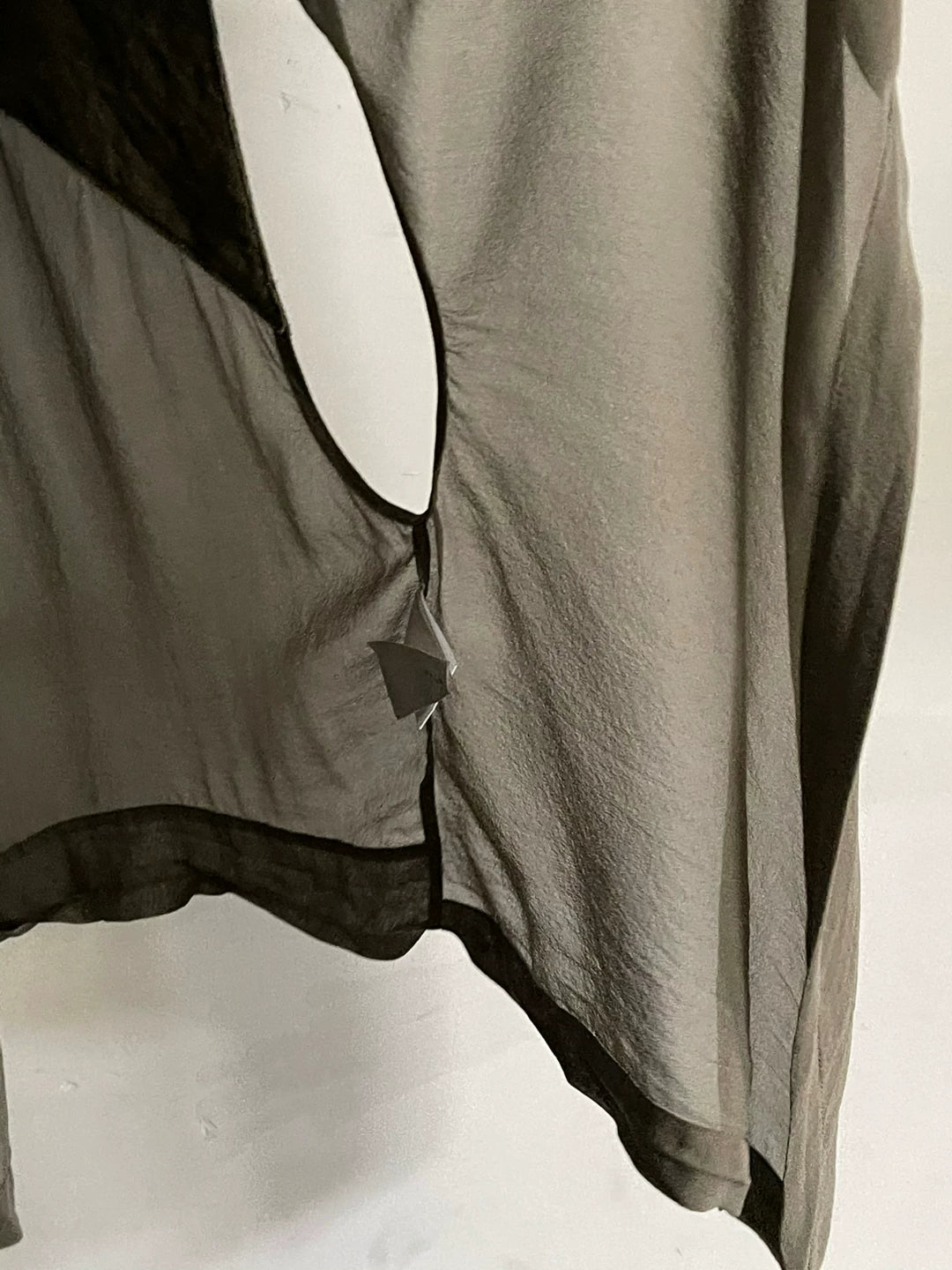 Helmut Lang Leather Patch Silk Vest