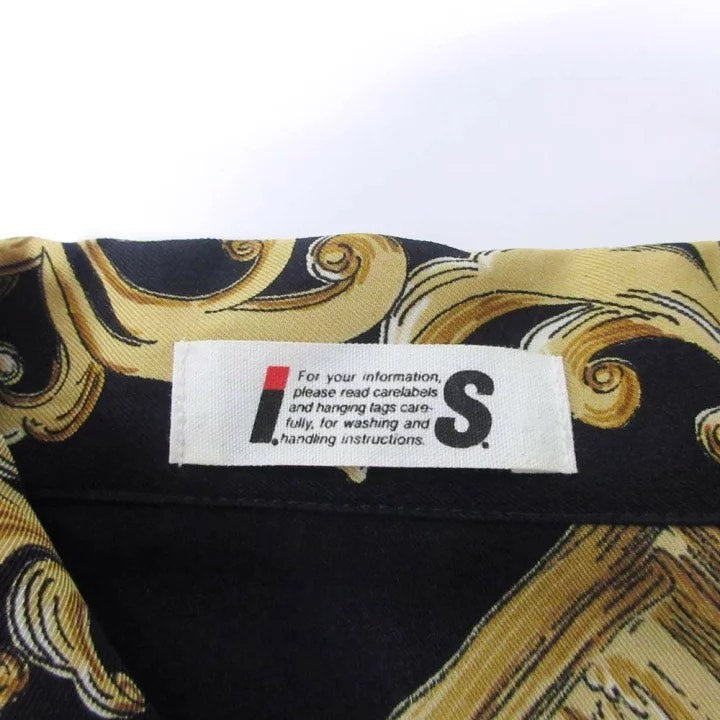 Issey Miyake 1980s Baroque Angel Print Long Sleeve Shirt