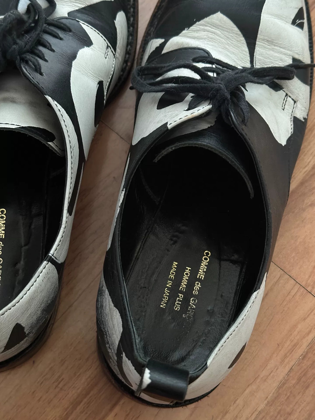 Comme Des Garçons Homme Plus Black White Derby