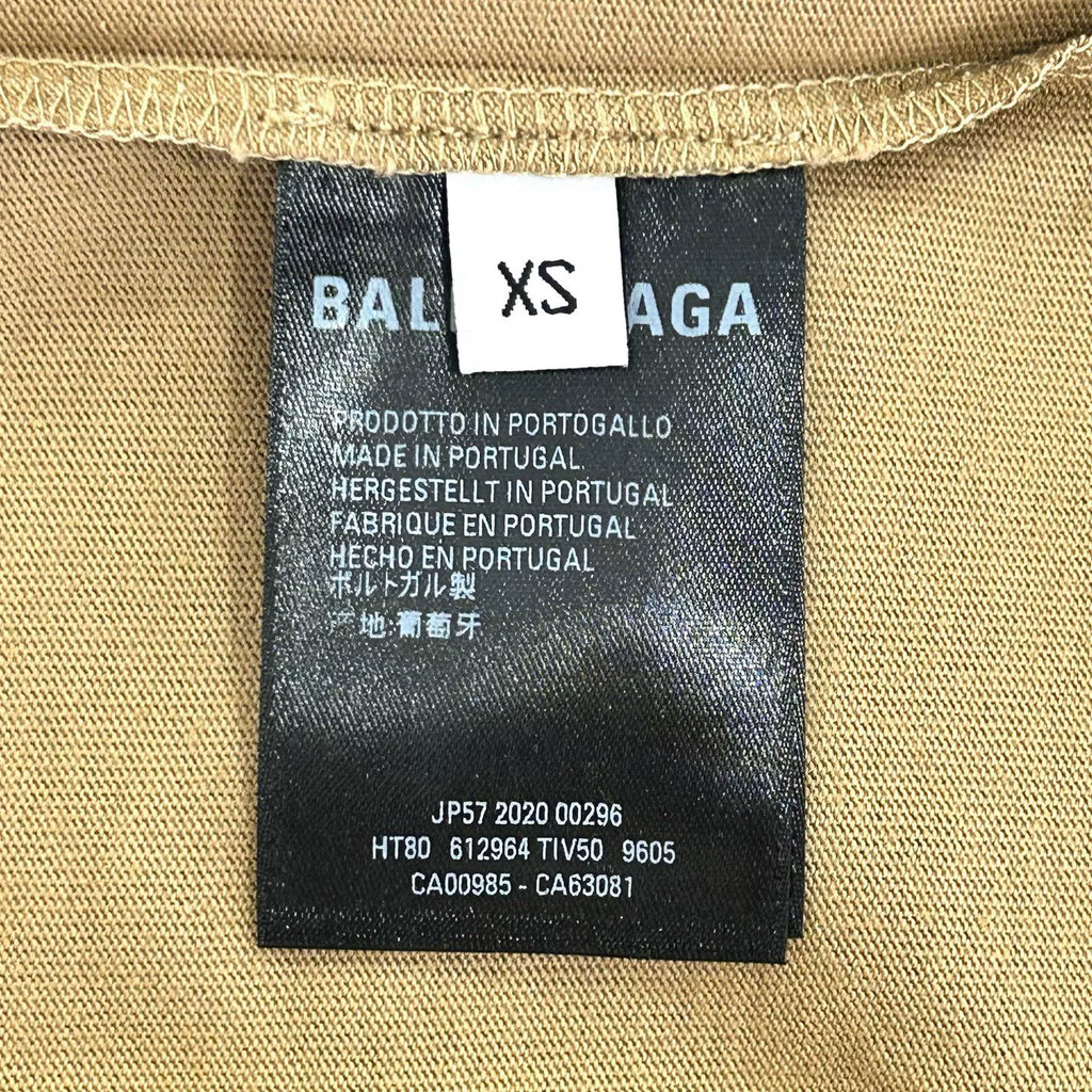 Balenciaga Deep Camel Mailbox Short Sleeve T-Shirt
