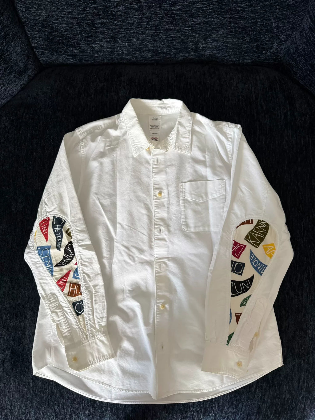 visvim SS19 ALBACORE LUNGTASHIRT L/S GIZA White Cotton Shirt