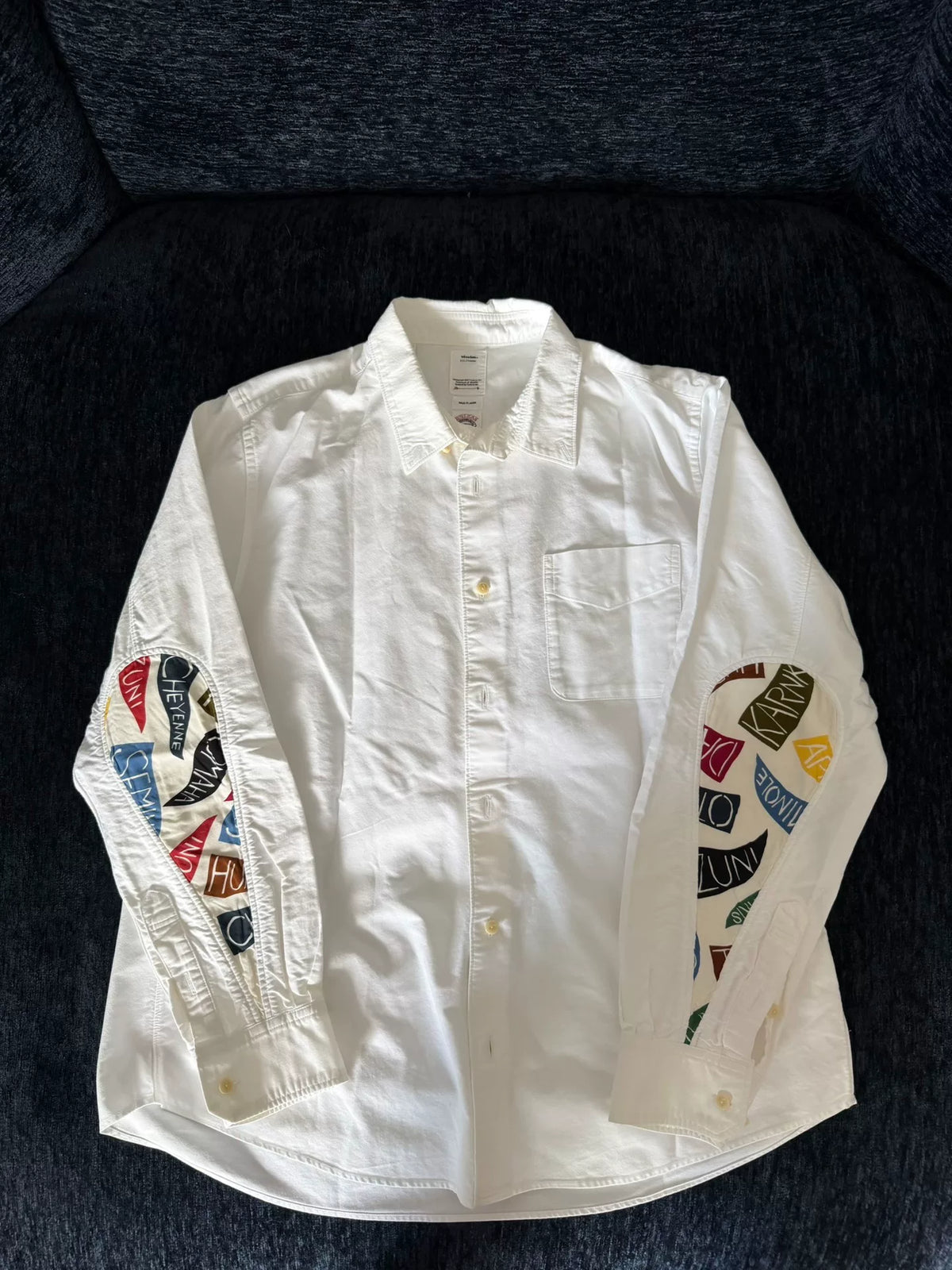 visvim SS19 ALBACORE LUNGTASHIRT L/S GIZA White Cotton Shirt