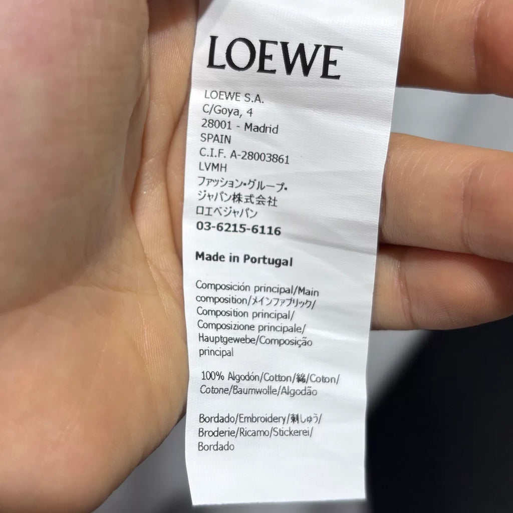 Loewe Knit Surf Ocean Print Cotton Color-Blocked Short Sleeve T-Shirt