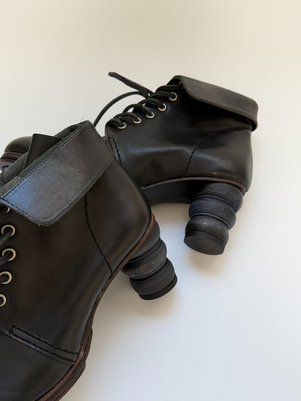 Junya Watanabe Runway Wooden Heel Boots - Devines