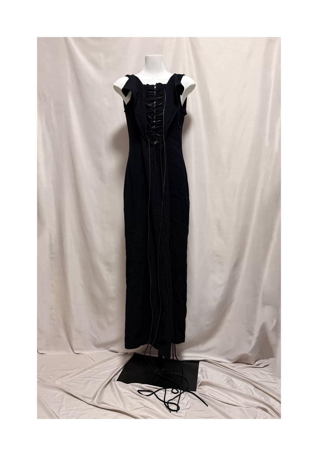 Yohji Yamamoto 21AW Lace-Up Drawstring Dress