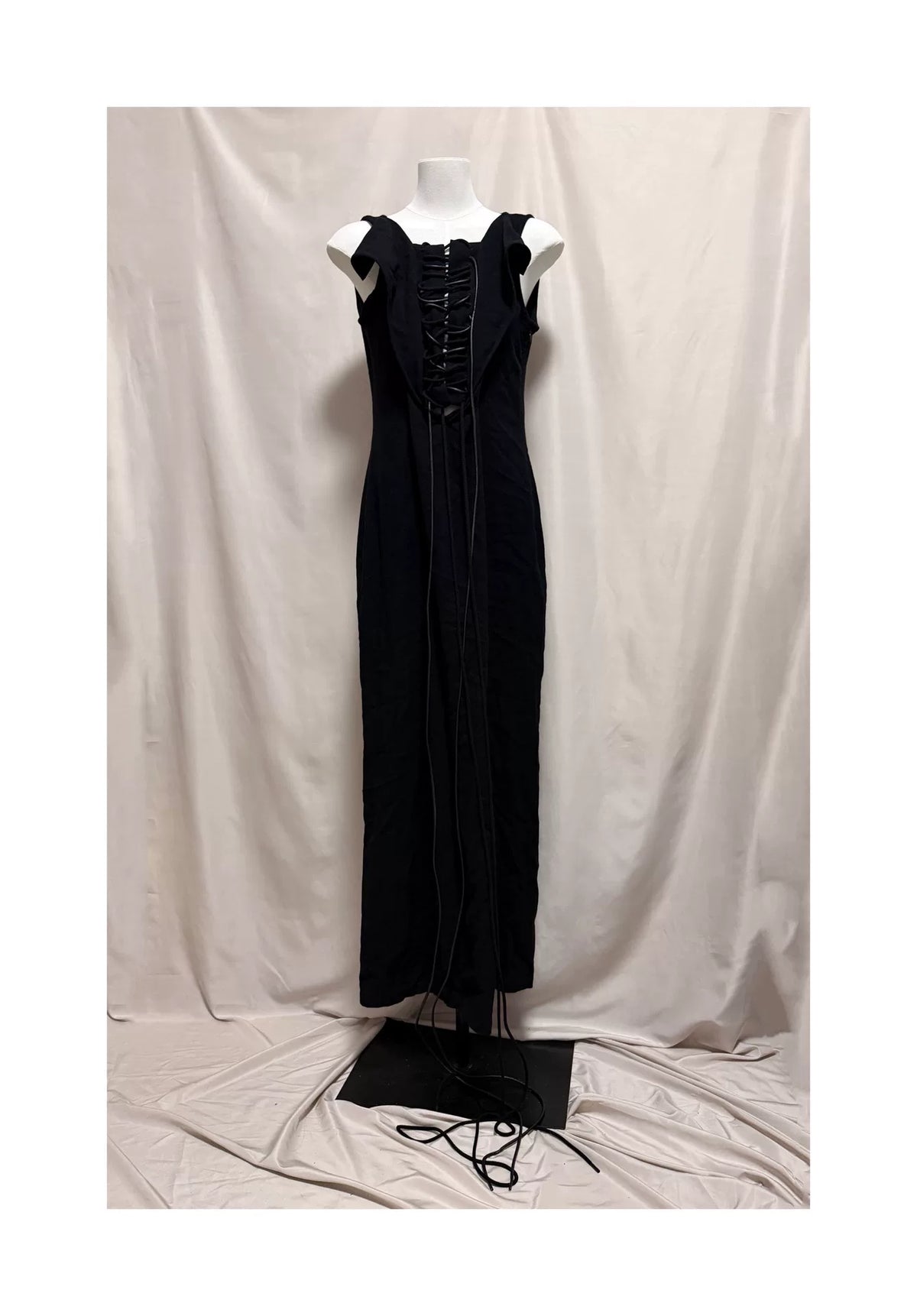 Yohji Yamamoto 21AW Lace-Up Drawstring Dress
