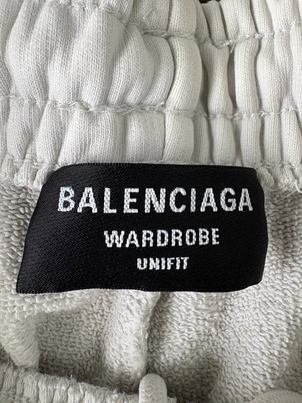 Balenciaga Off-White Cola Embroidered Cotton Shorts