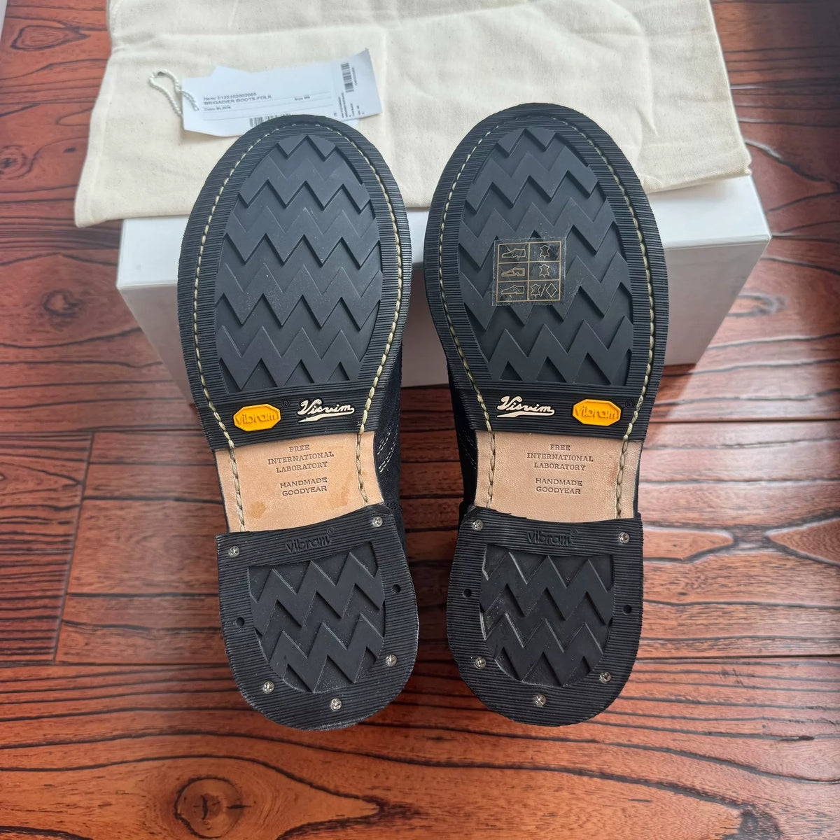Visvim 25SS Brigadier Boots-Folk B Black Boots