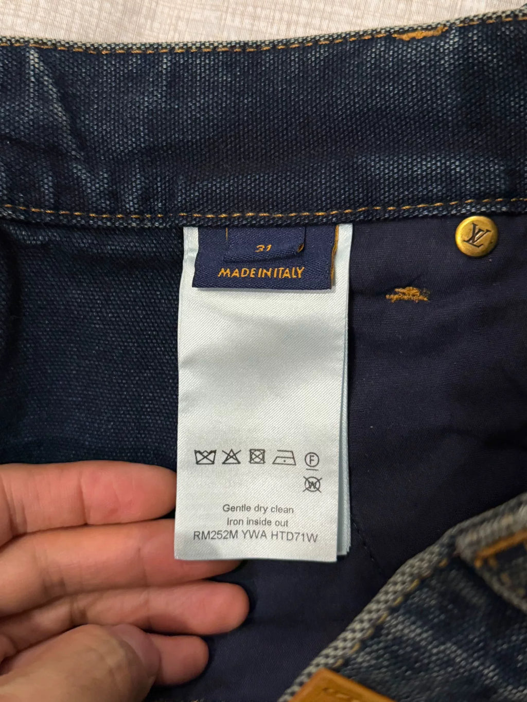 LOUIS VUITTON × Nigo Collaboration Washed Shorts