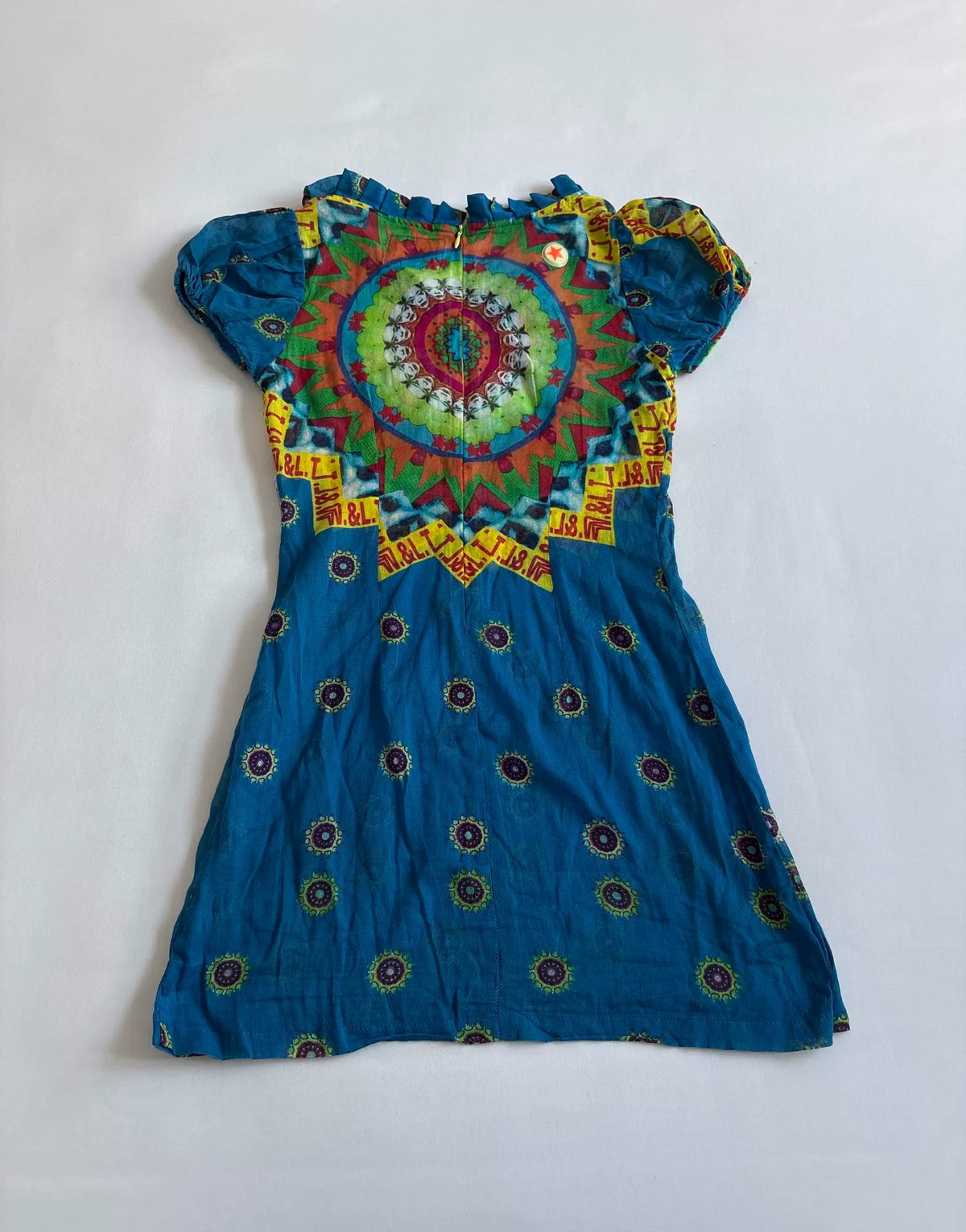 Walter van Beirendonck showpiece psychedelic printed dress W&LT vintage 1997 showpiece