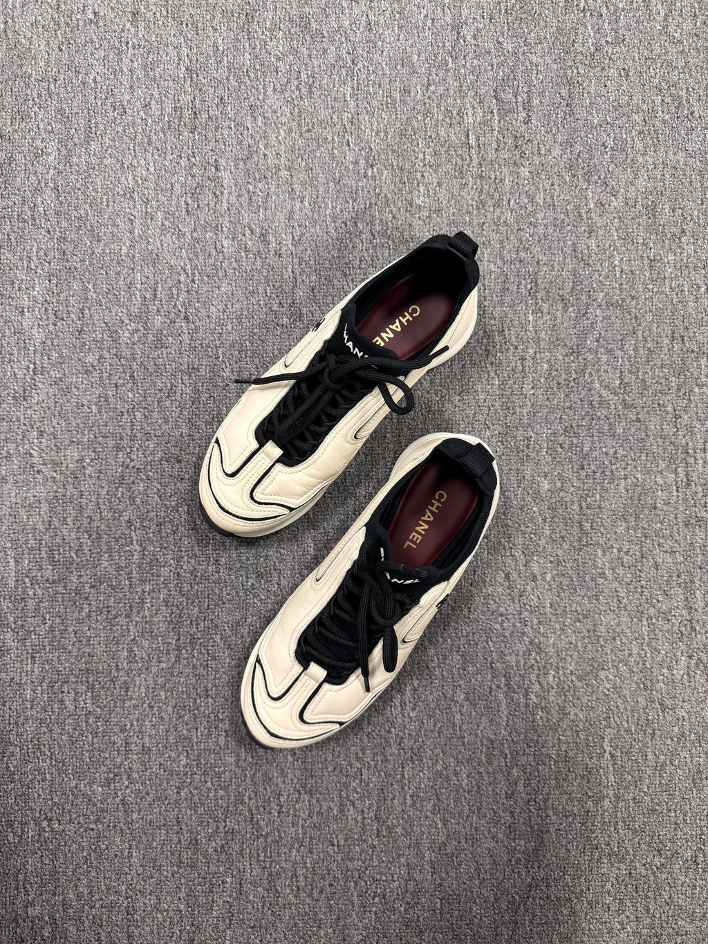 Chanel Black & White Sneakers
