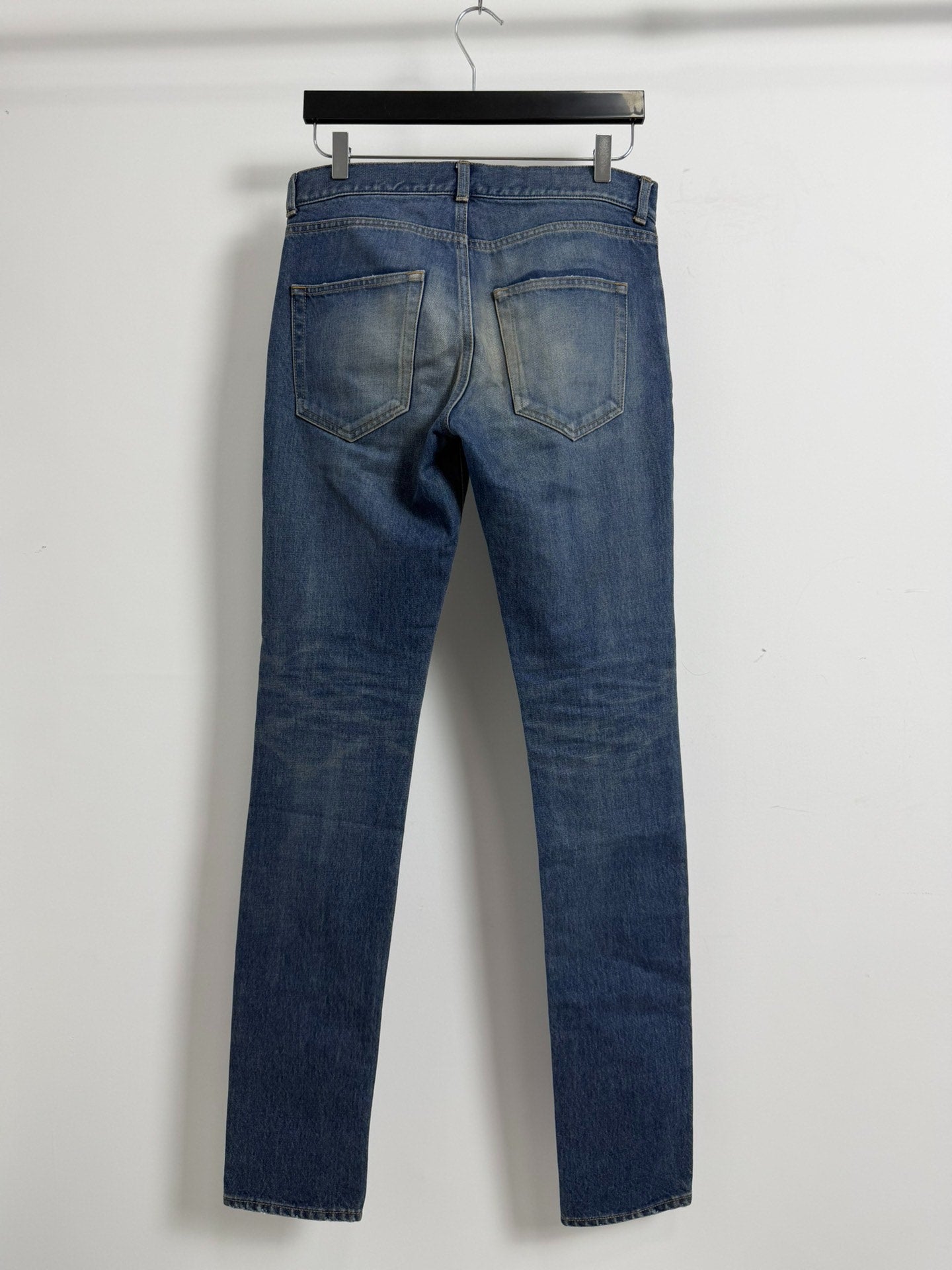 Saint Laurent Slp17fwd02 Washed Blue Jeans