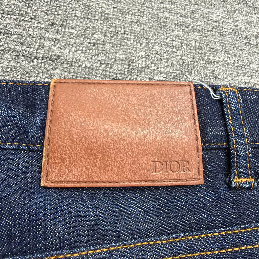 Dior Full Monogram Print Denim Jeans