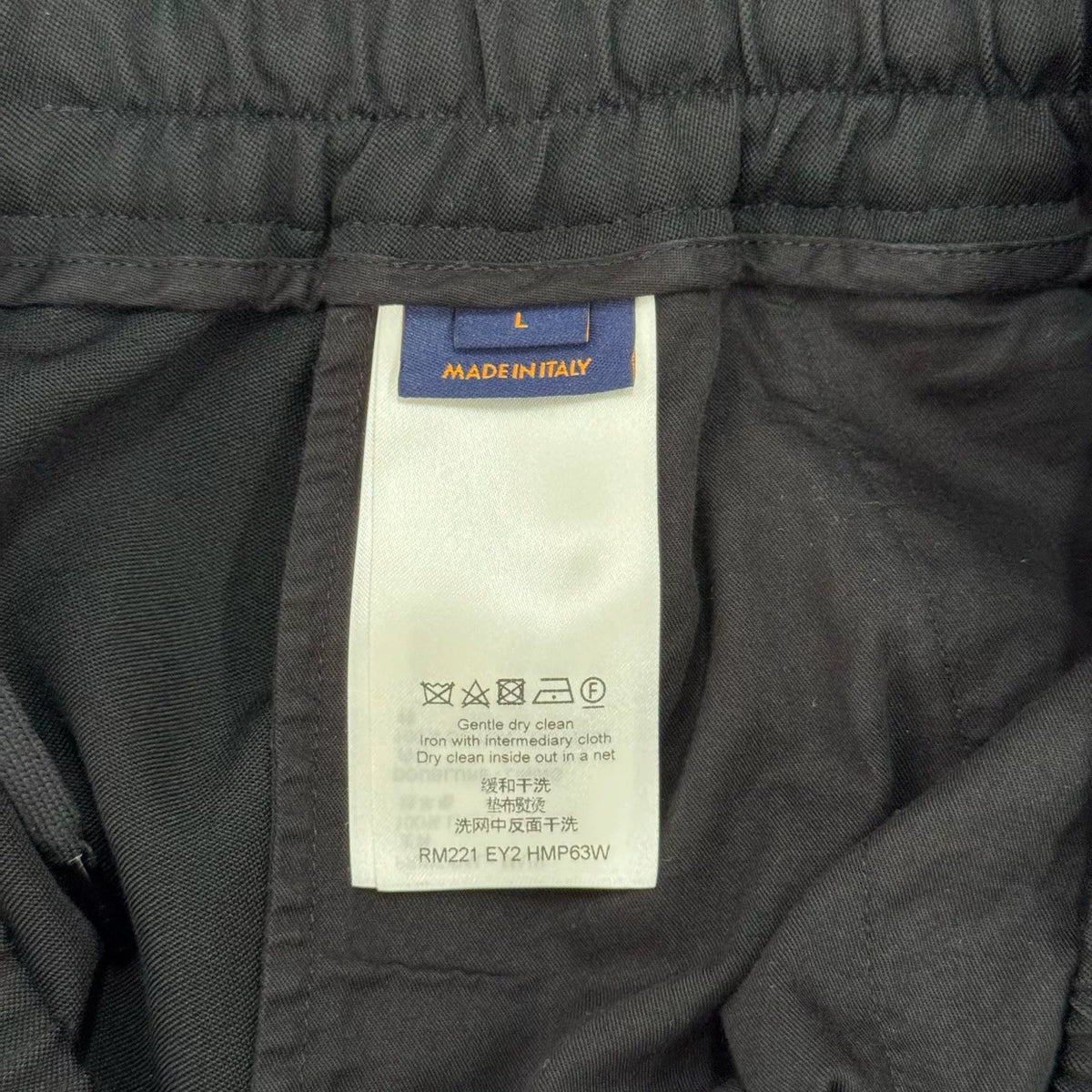 Louis Vuitton LV black and pink embroidered logo shorts