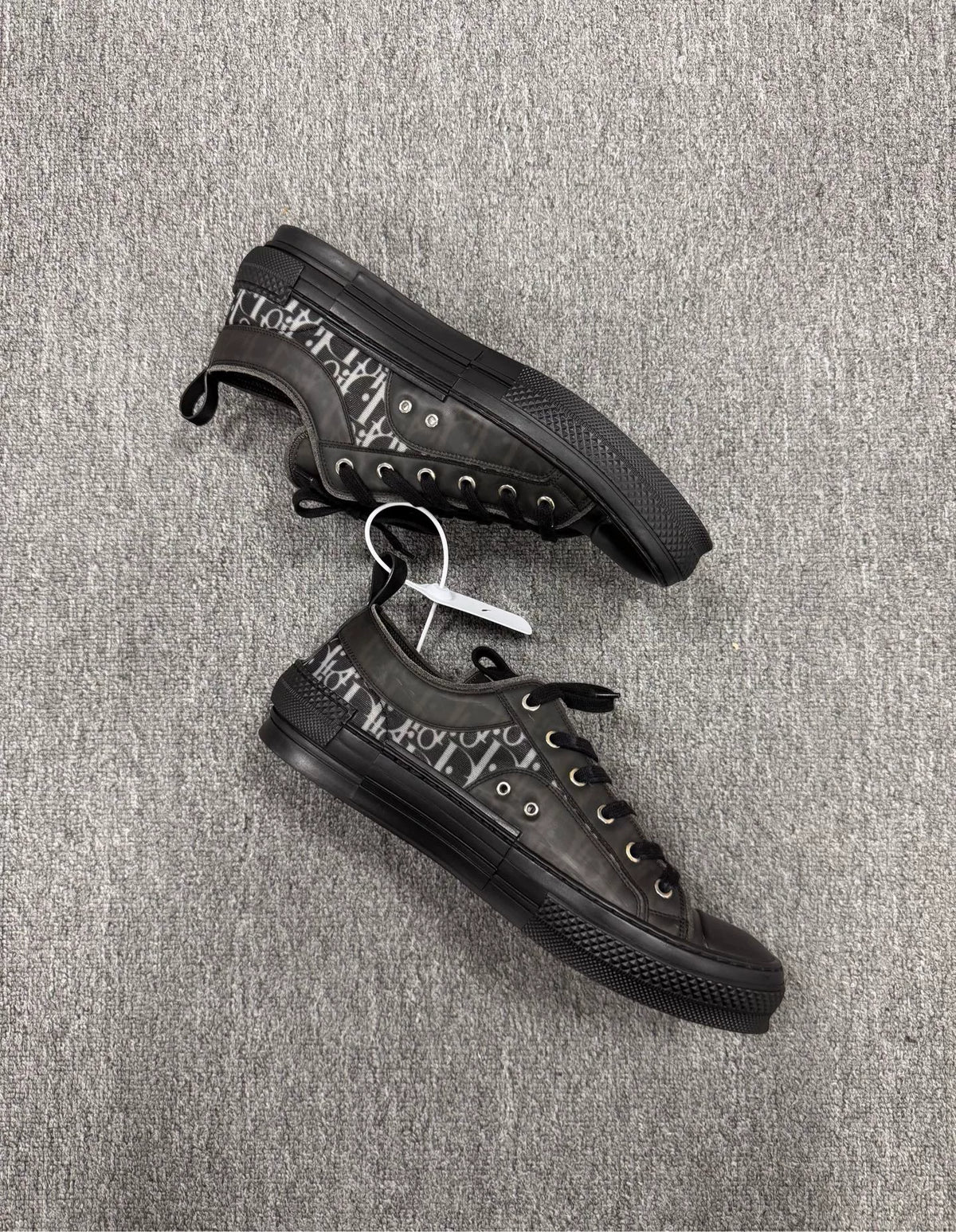 Dior B23 Black Monogram Sneakers