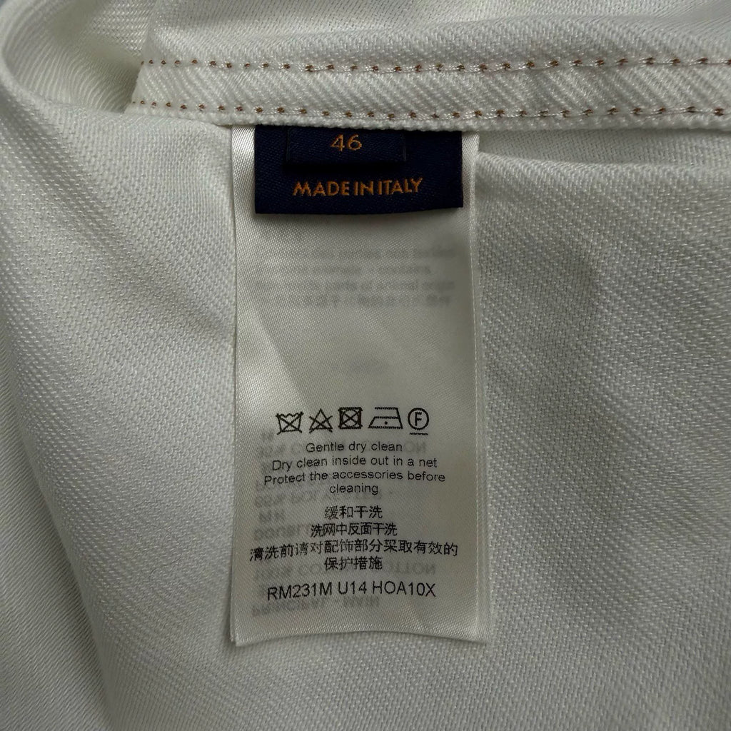 Louis Vuitton White Blue Gradient Denim Jacket