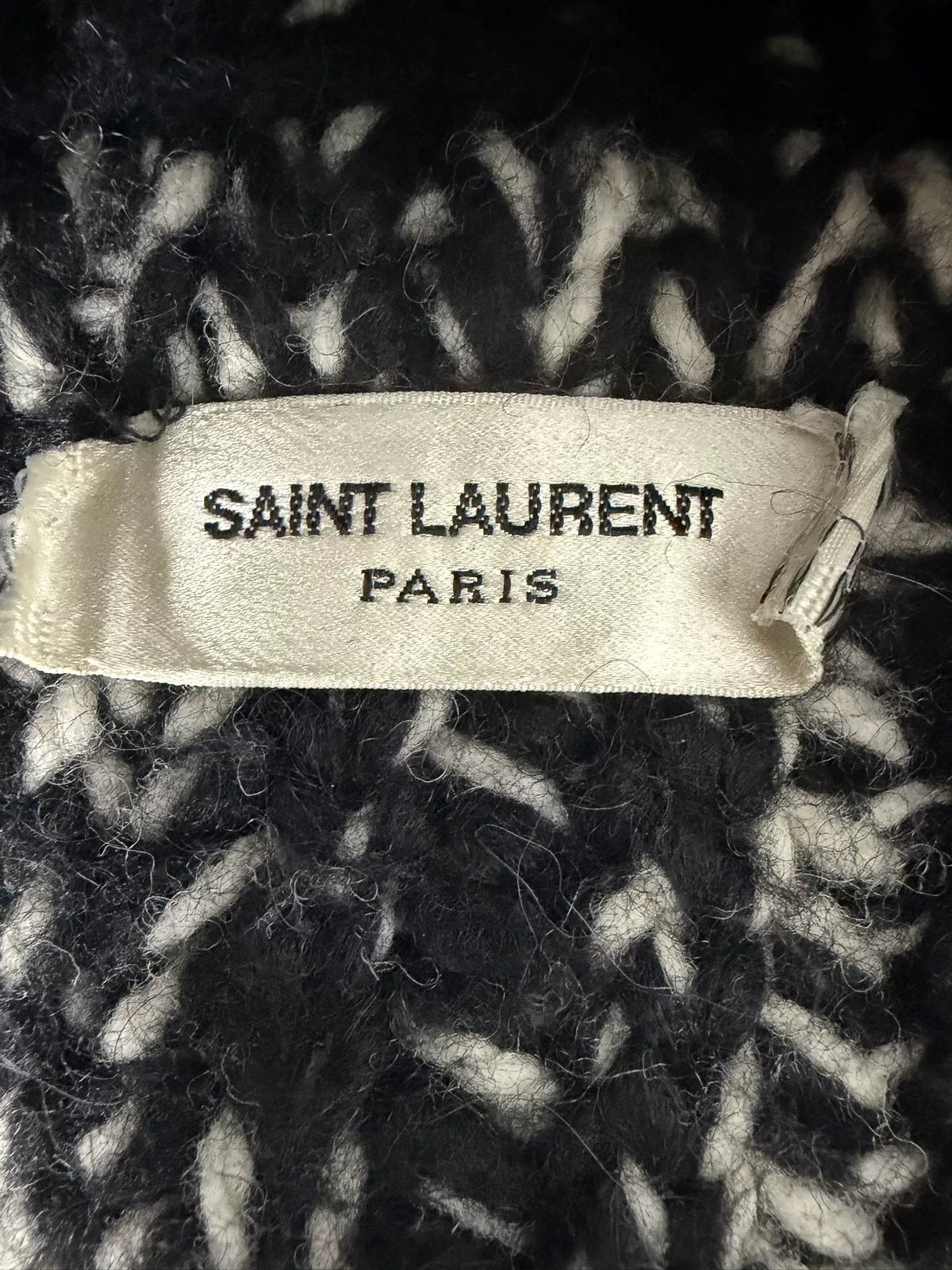 Saint Laurent 13FW Wool Cashmere Hooded Cape