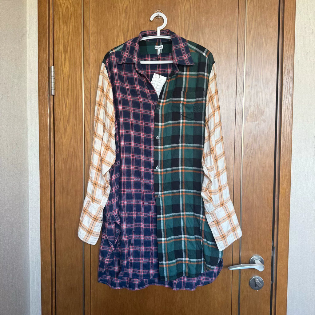 Loewe Embroidered Plaid Shirt