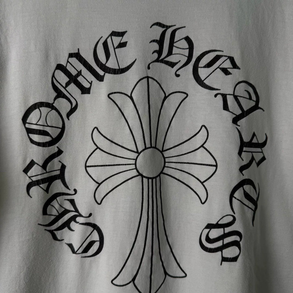 Chrome Hearts Sanskrit Cross Pocket Print Short-Sleeve T-Shirt