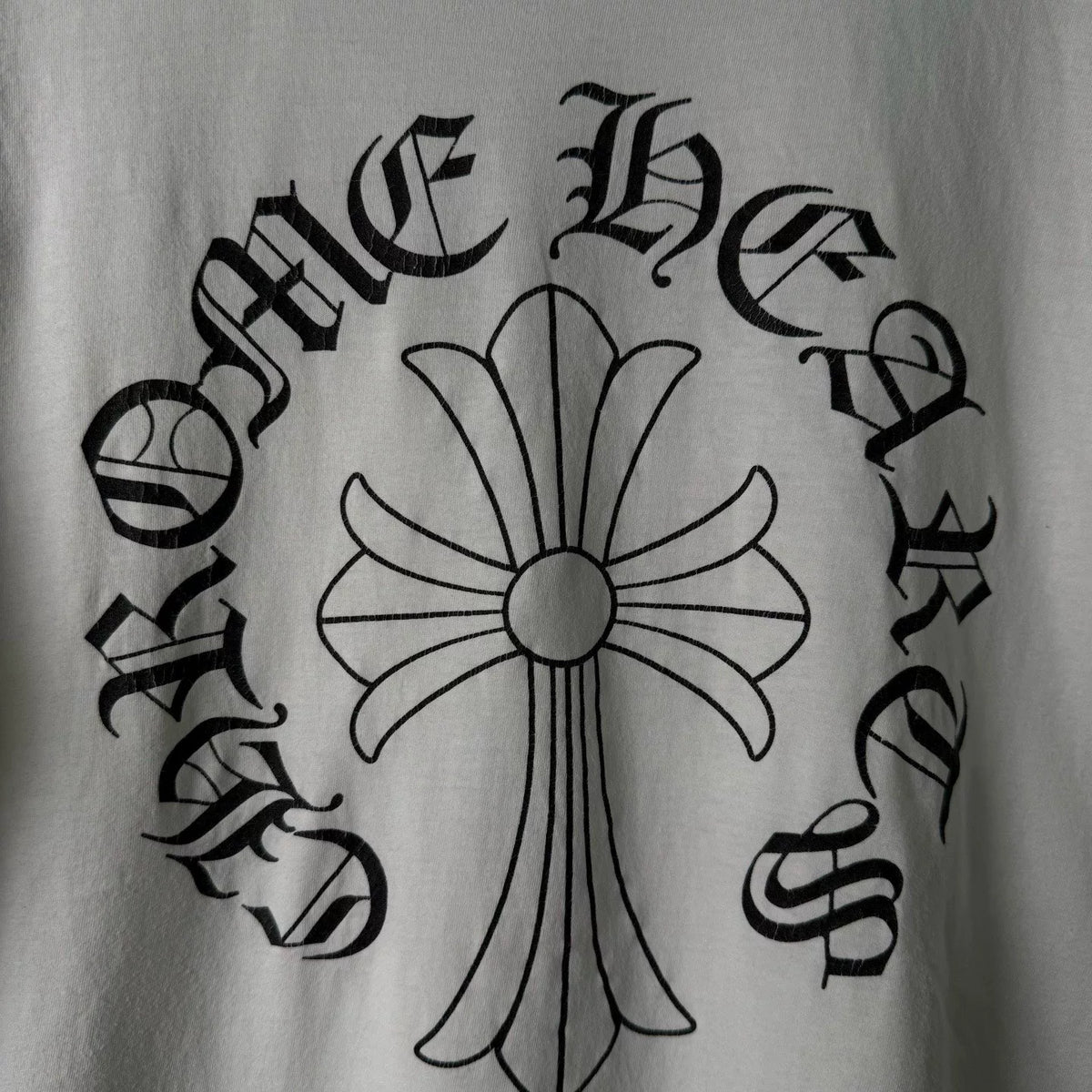 Chrome Hearts Sanskrit Cross Pocket Print Short-Sleeve T-Shirt