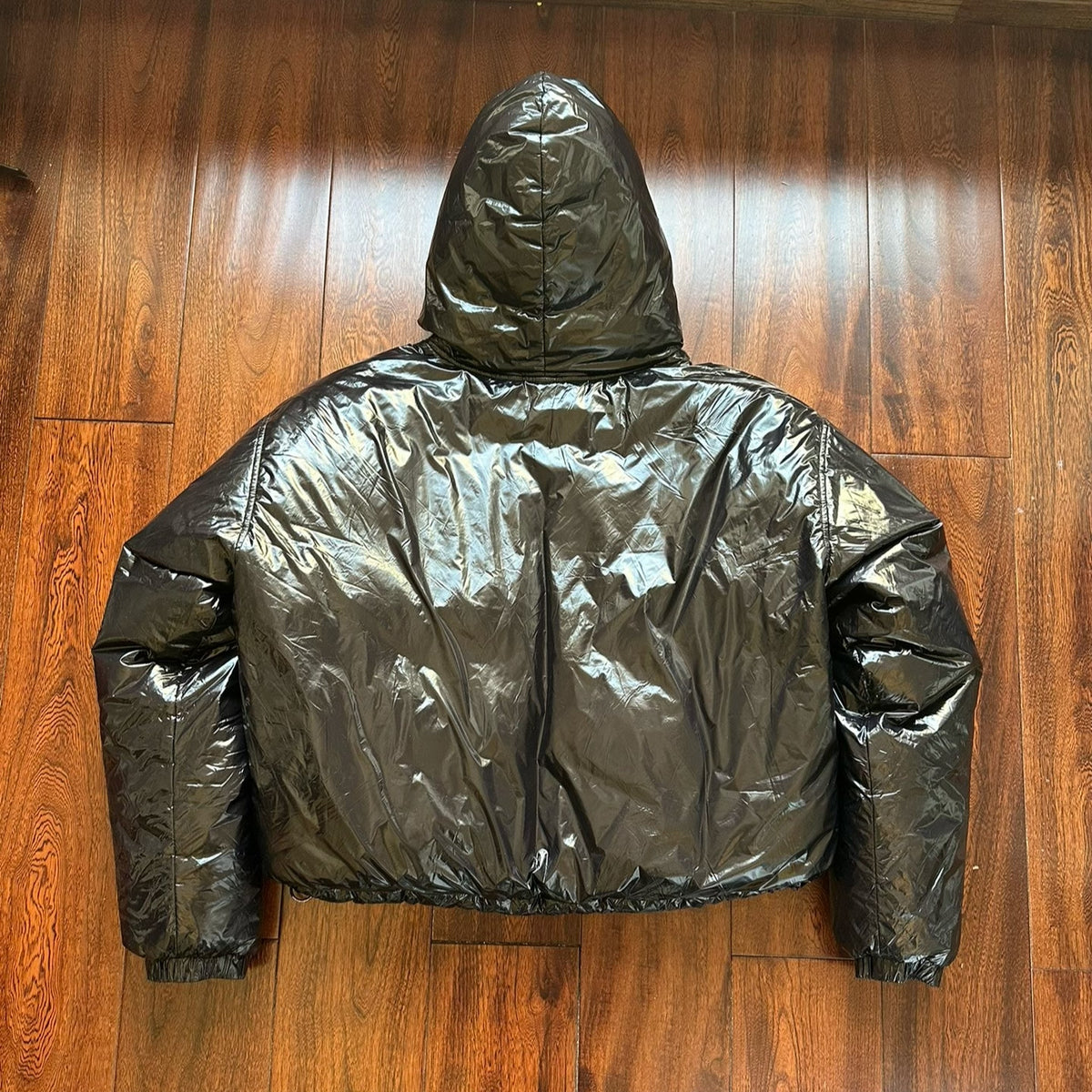 Alexander Wang Black Zip Hooded Down Jacket