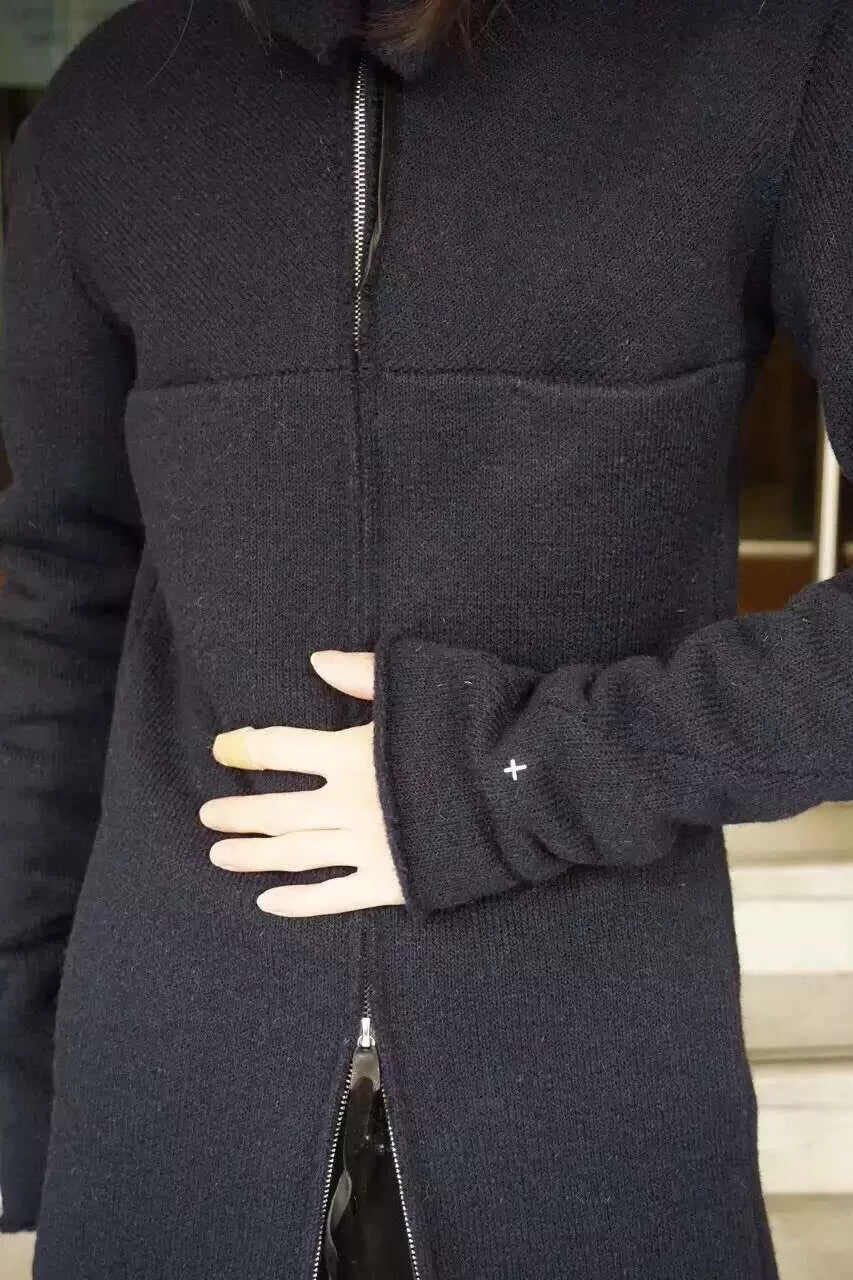 M.A+ Deep Blue Classic Cross Cut Wool Pilot Jacket