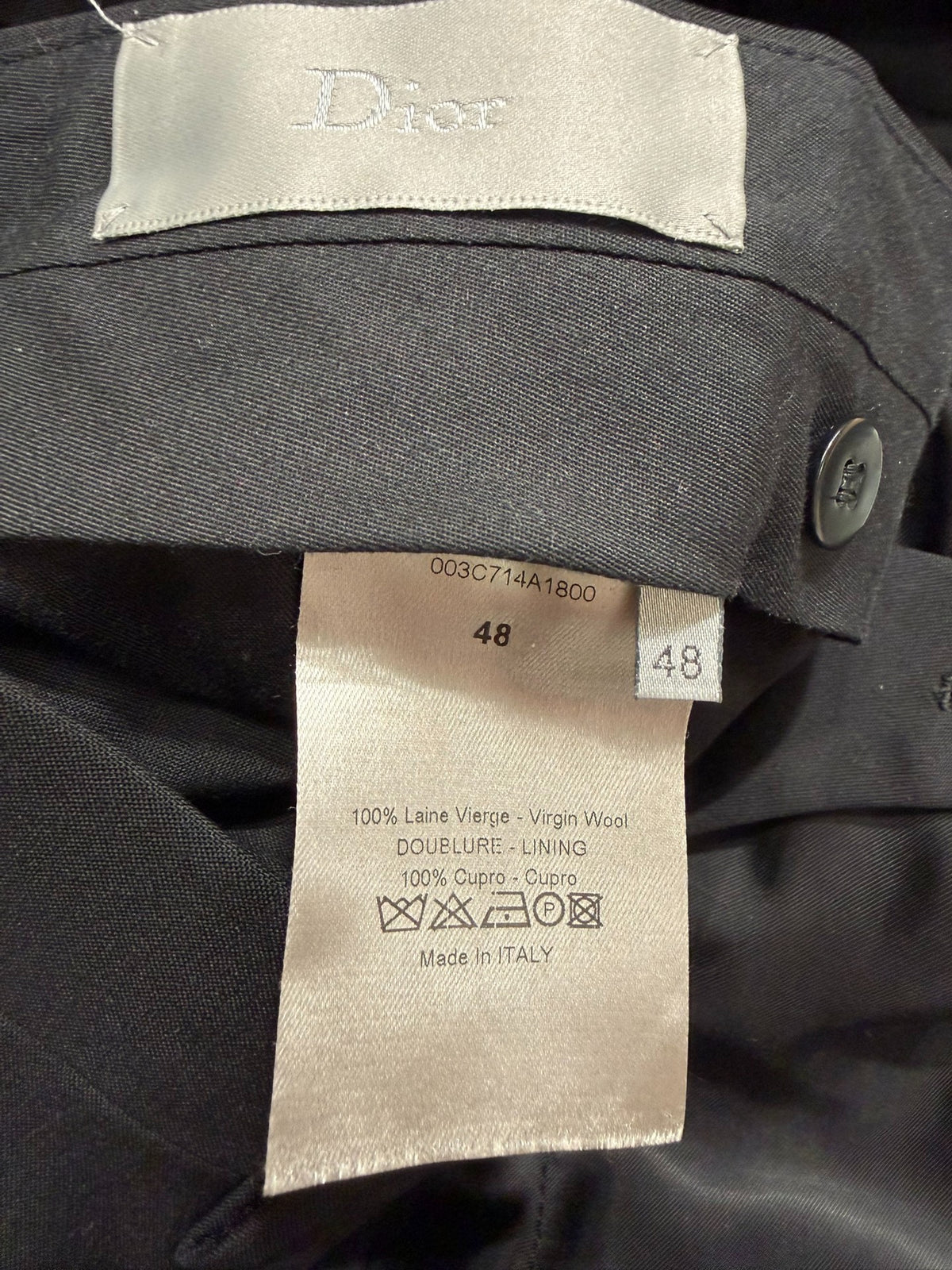 Dior SS22 Black Single-Breasted Suit