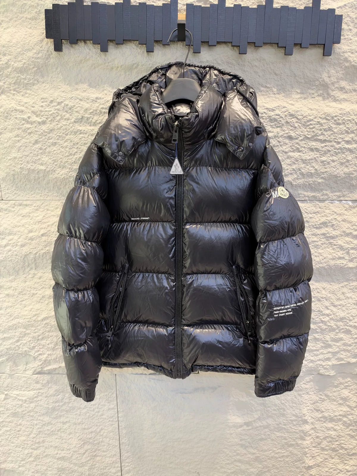 Moncler × Fragment Black Hooded Down Jacket