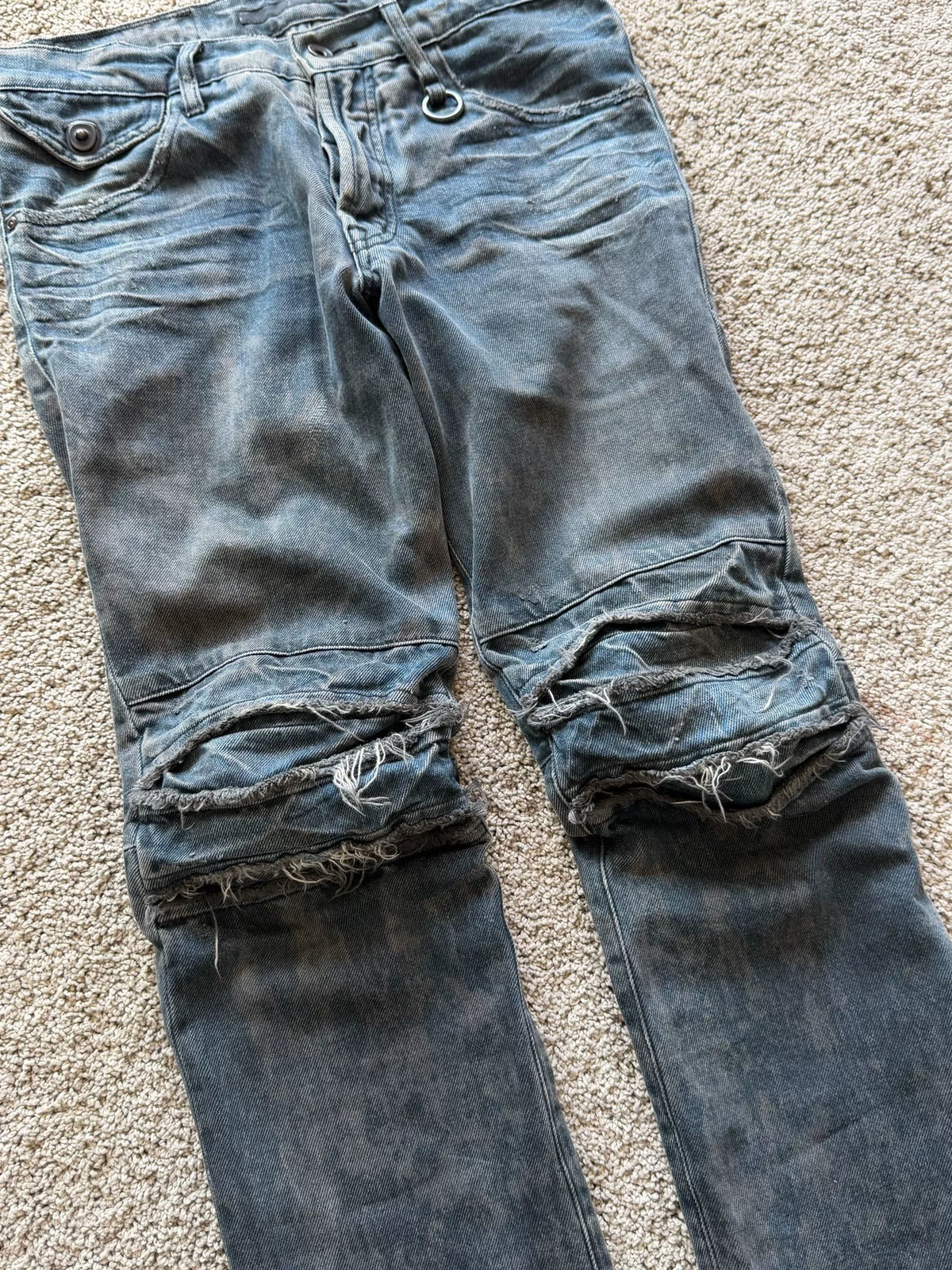 Julius 2010 Ice Blue Damage Denim Jeans