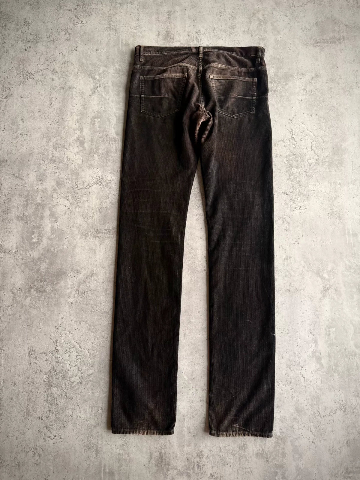 Dior Homme 07SS Hedi Slimane Washed Corduroy Claw Jeans by Hedi Slimane