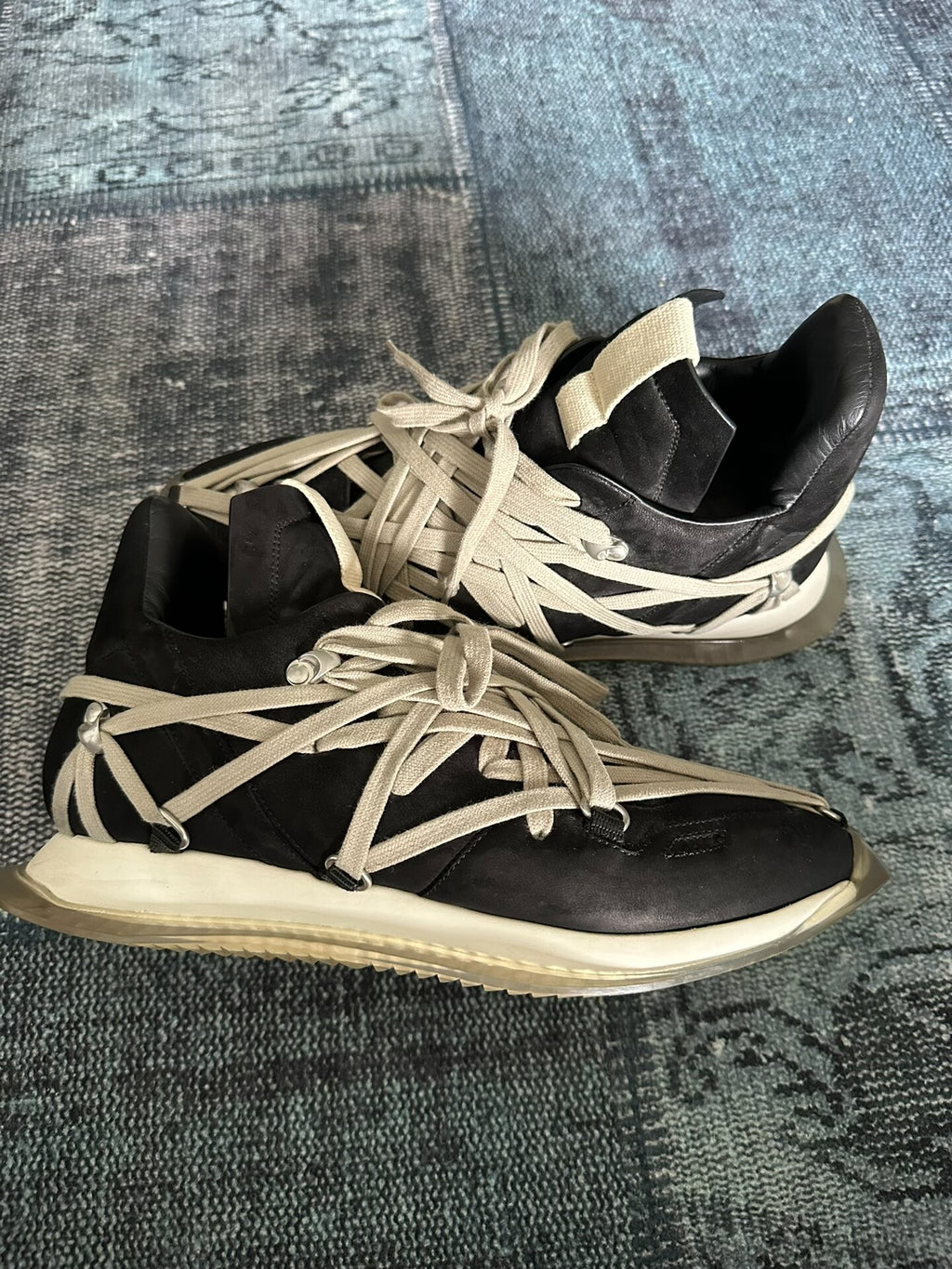 Rick Owens Runner Crazy Lacing Sneakers