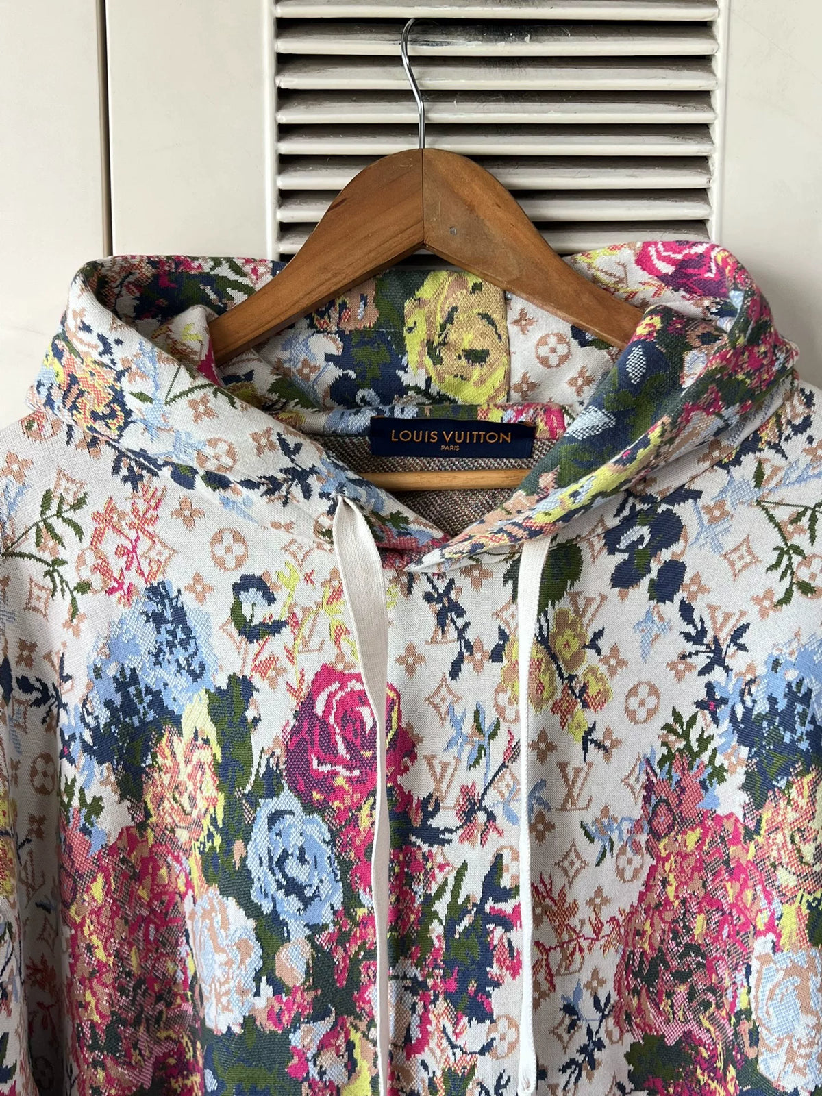 Louis Vuitton Hooded All-Over Print Floral Hoodie