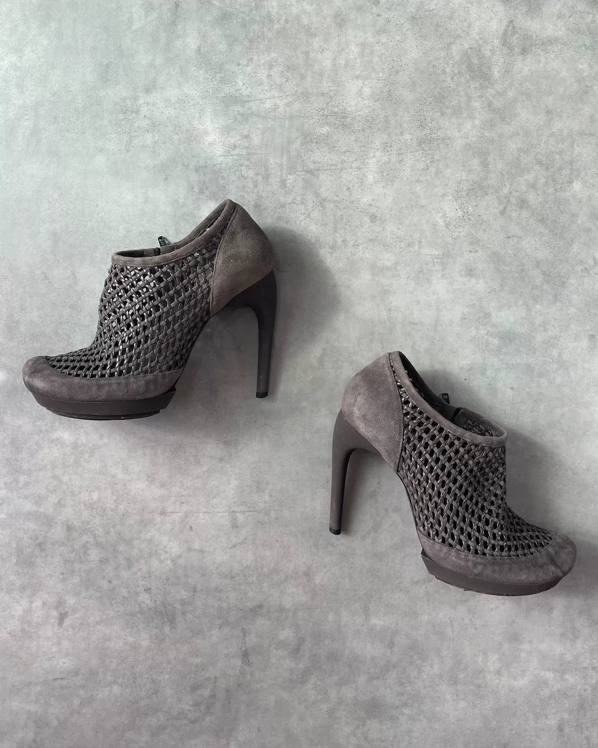 Balenciaga AW09 Suede Mesh Heels