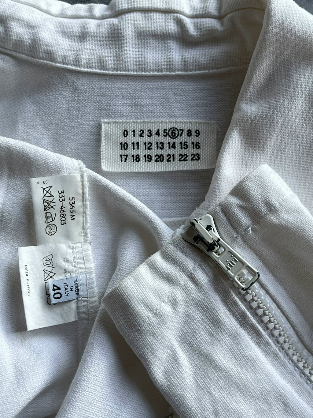Maison Martin Margiela 1990s White Denim Jacket