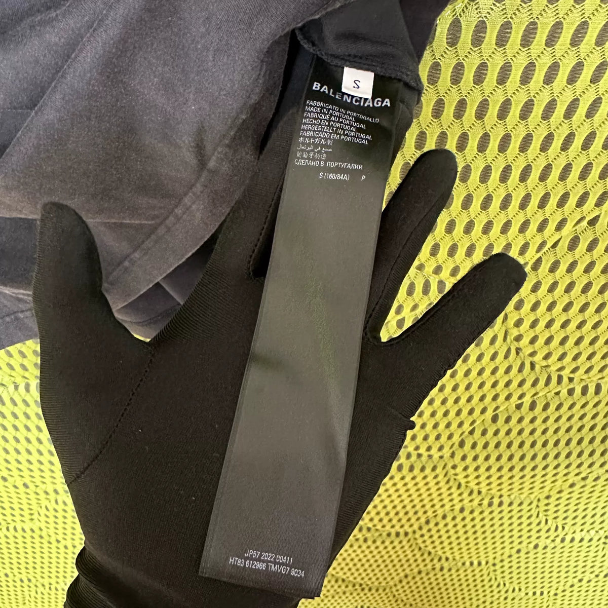 Balenciaga BB Intertwined Embroidered Charcoal Black Top
