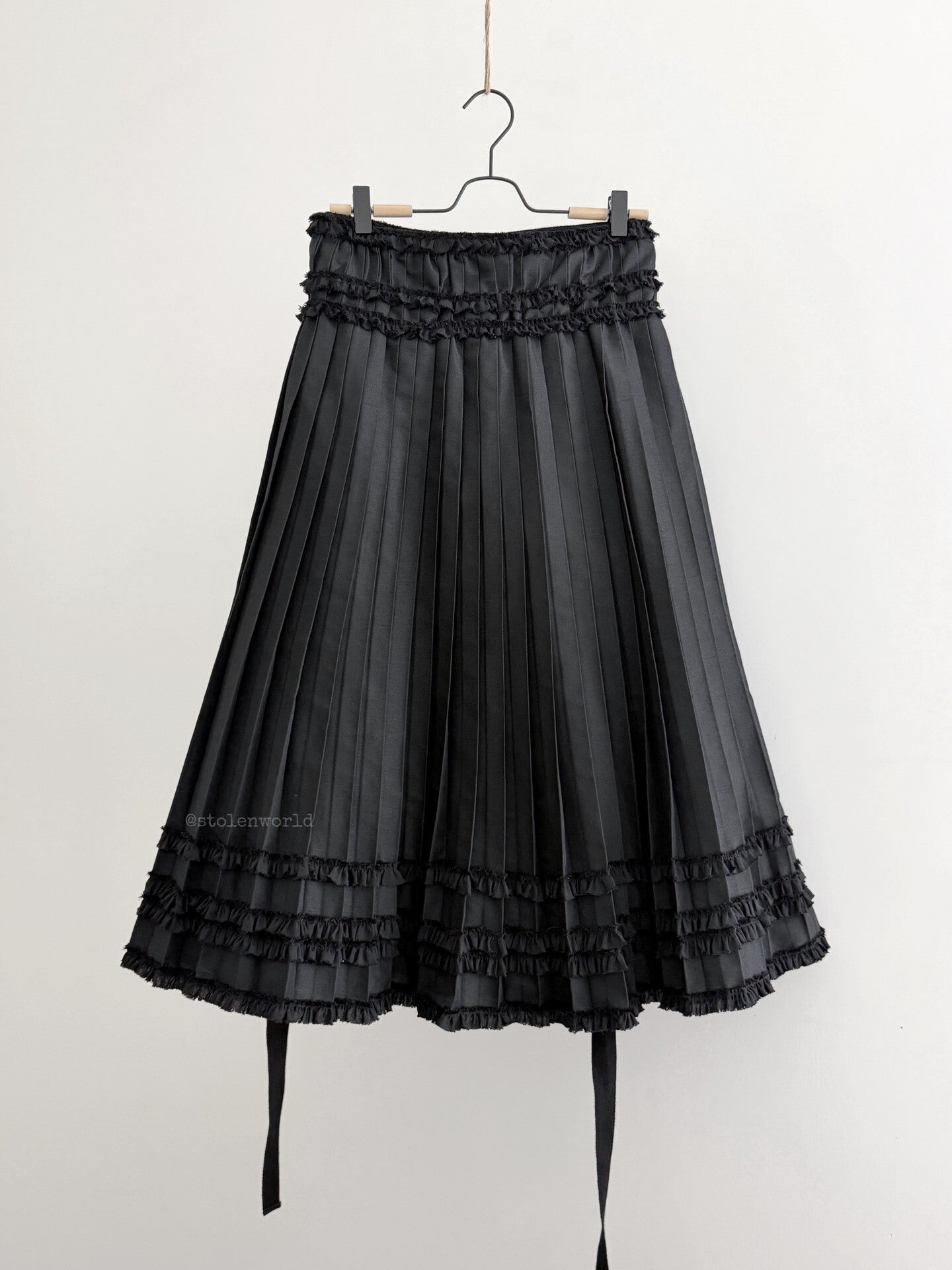 Comme Des Garcons 22SS Lace Pleated Skirt - Devines