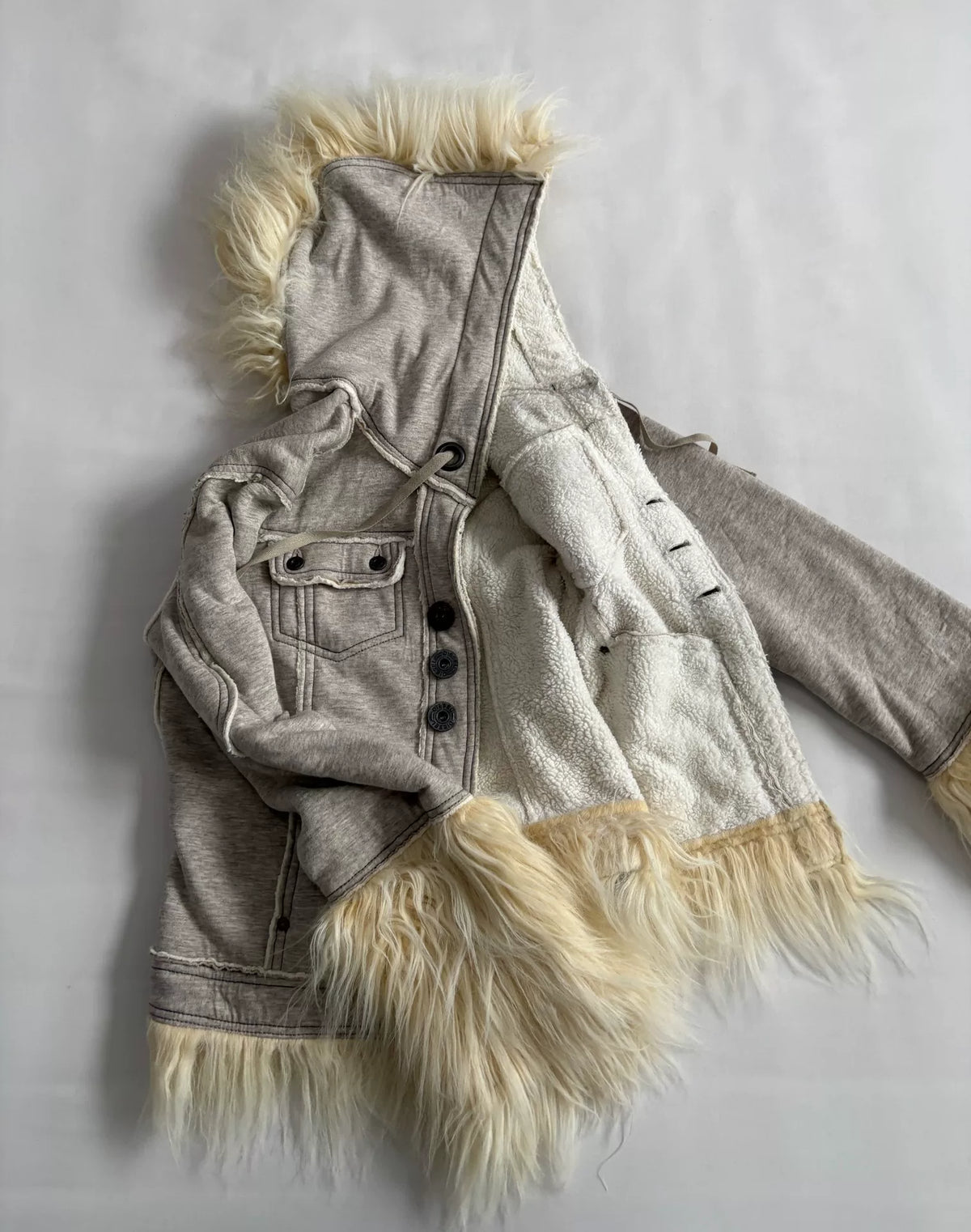 Diesel Vintage Mohawk Fur-Trimmed Jacket
