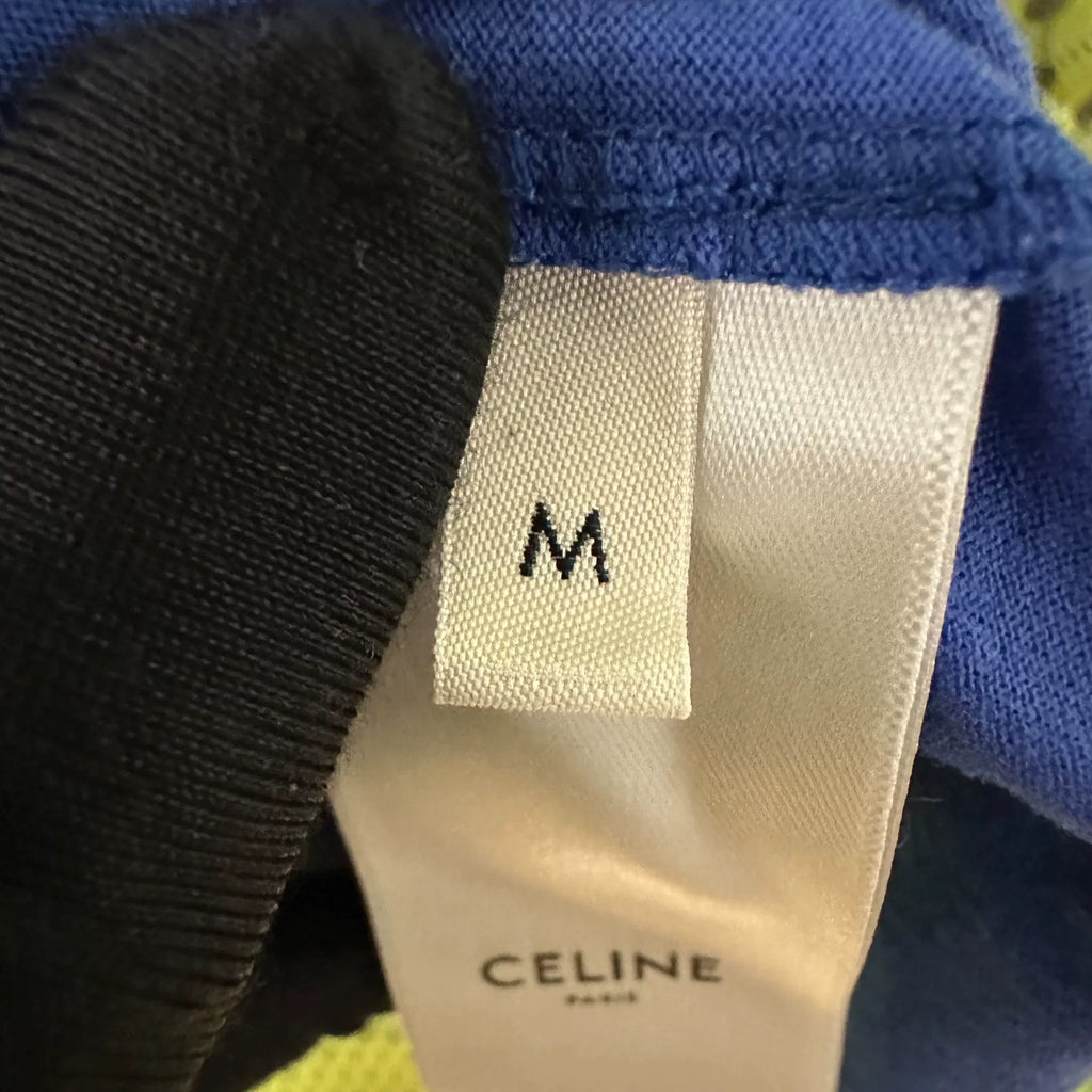 Celine Big Letter Logo Crew Neck Cotton T-Shirt