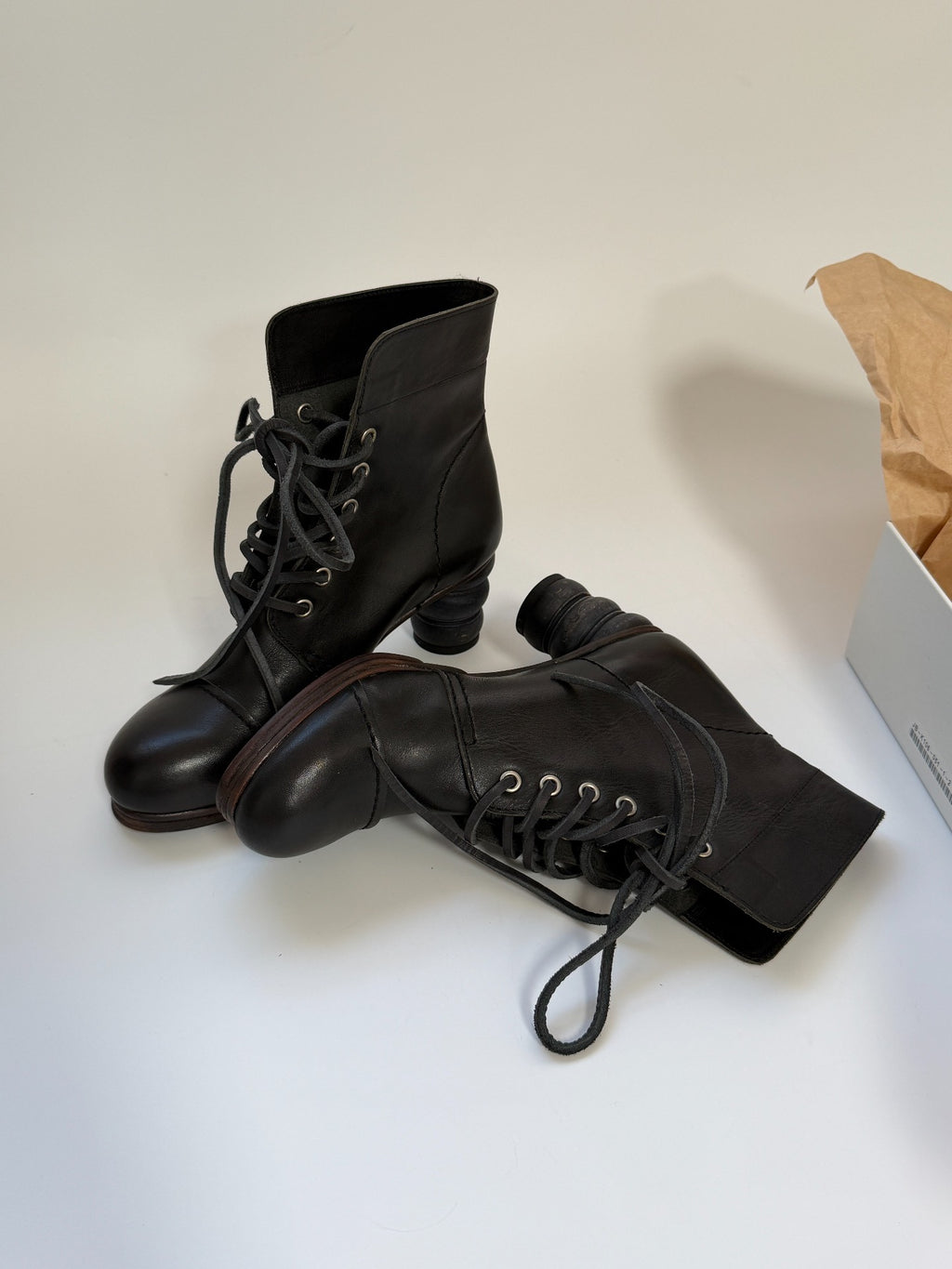 Junya Watanabe Runway Wooden Heel Boots - Devines
