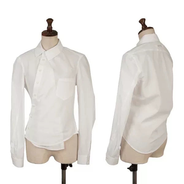 Jean Paul Gaultier Vintage White Asymmetric Placket Shirt