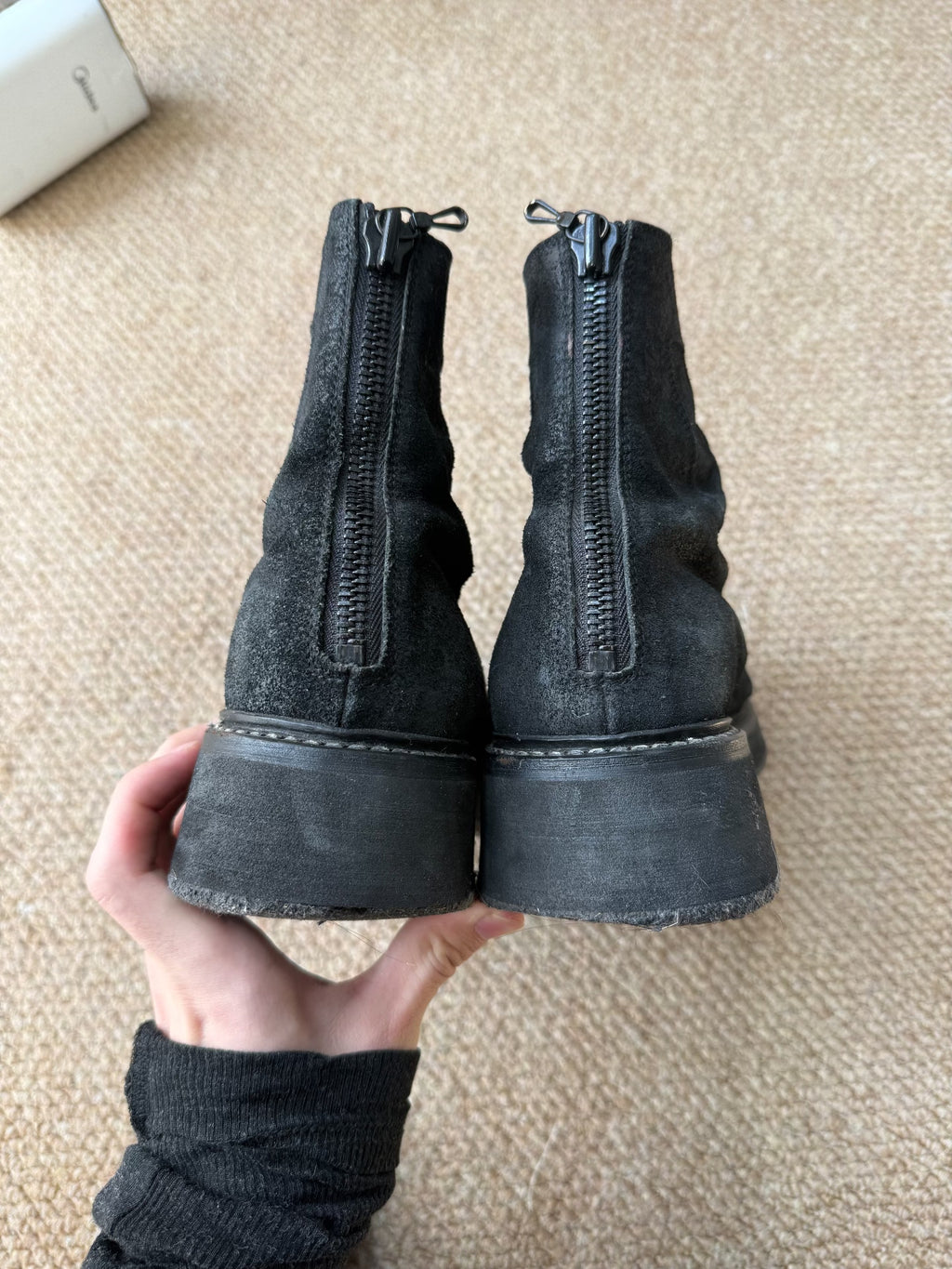 Julius AW16 Suede Military Boots