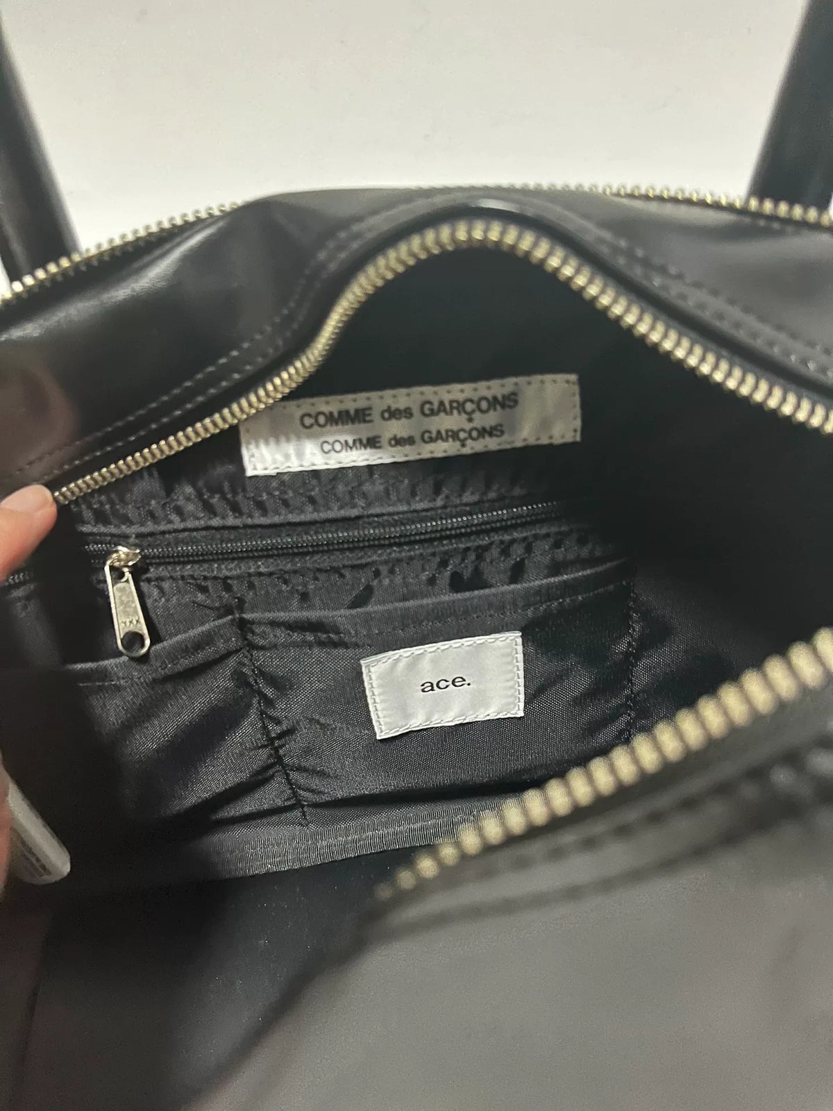 Comme des Garçons ACE collaboration Rei Kawakubo uniform bag